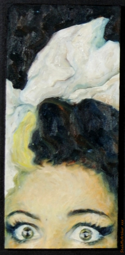 Amy’s eyes detail. oil on canvas. 25x18cm