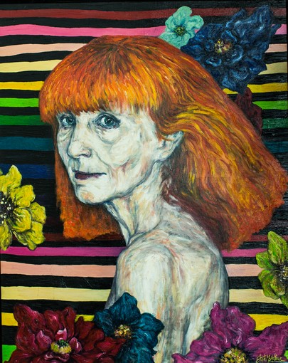 Sonia Rykiel. oil on canvas. 100x80cm