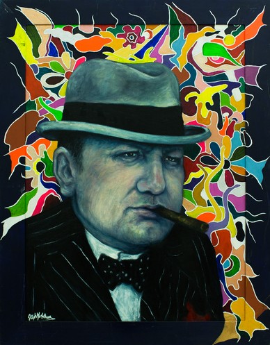 Pour un dollar de plus. oil on canvas. 73x94 cm