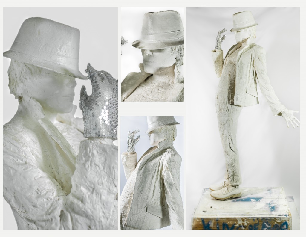 The King of Pop. Life size plaster. hauteur 205cm – 80.7in