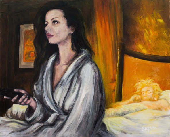 Jeunes mariés 23ème jour . mixed technique on canvas. 100x80cm