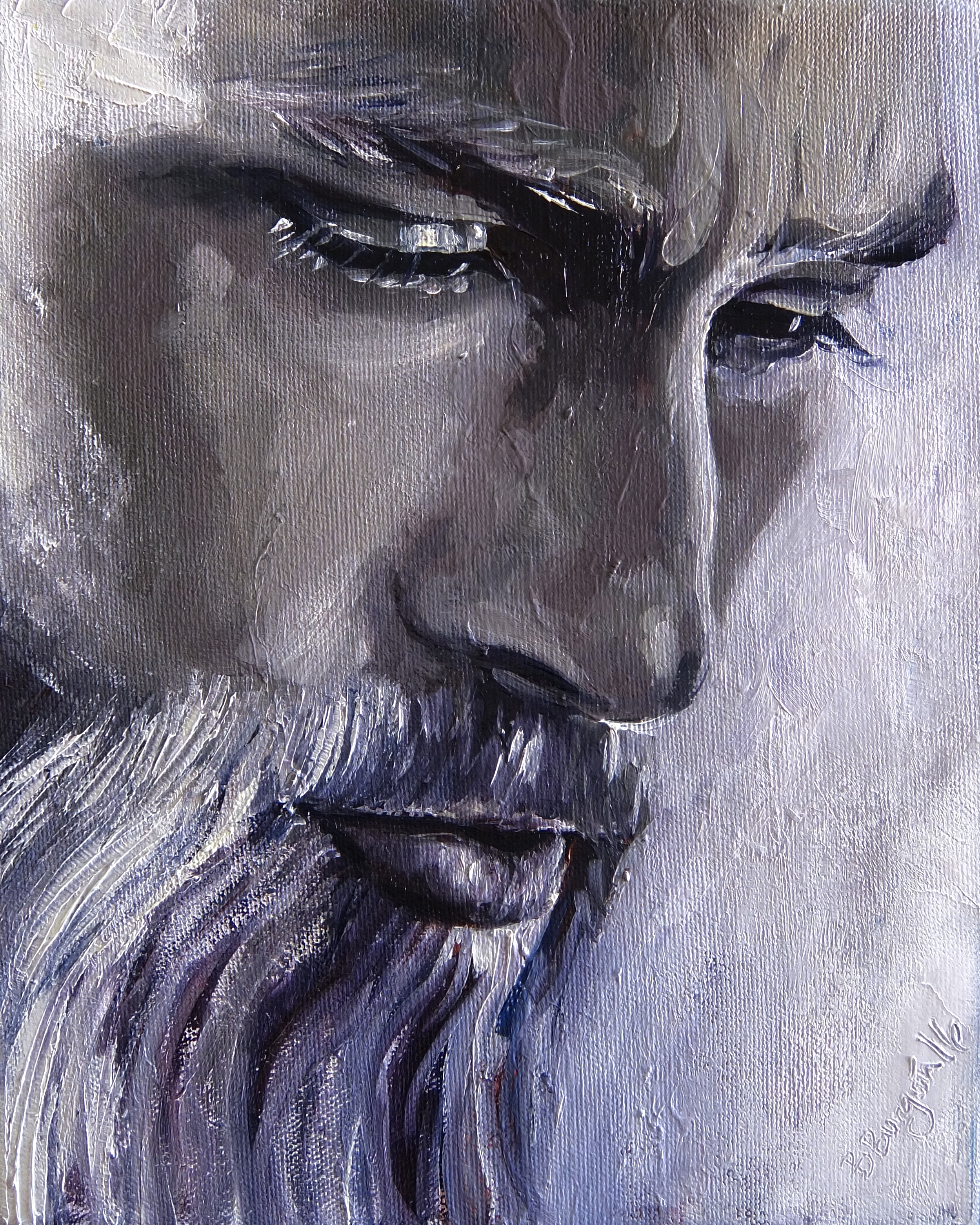 A bearded man