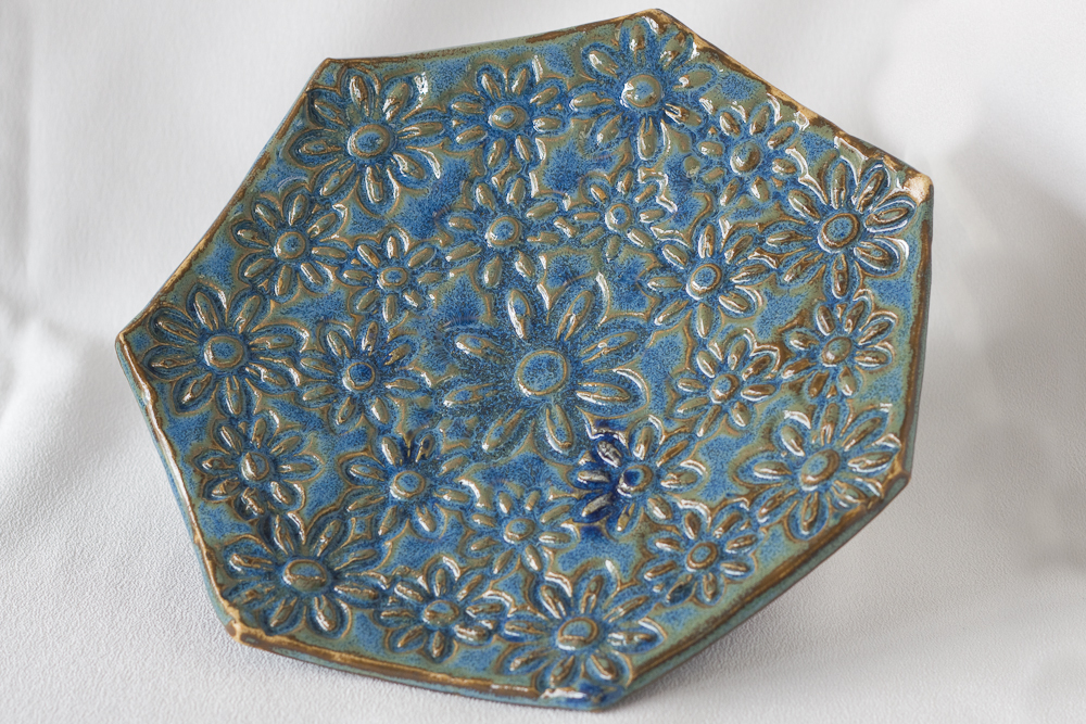hexagonal floral