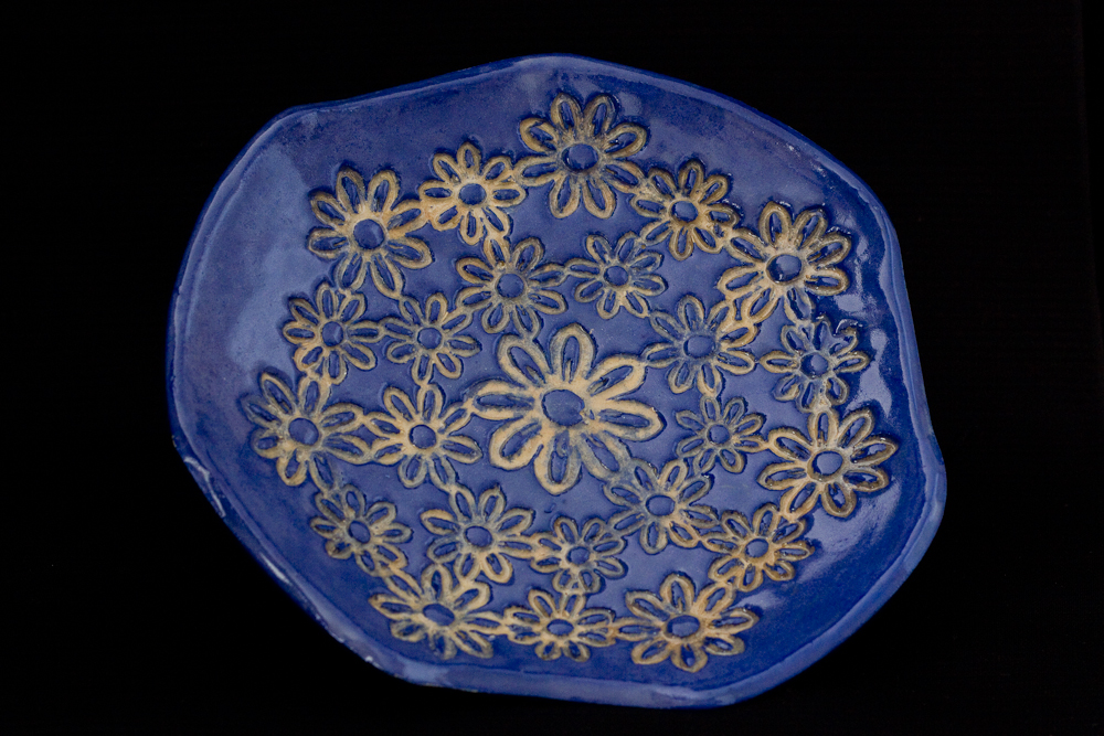 blue floral