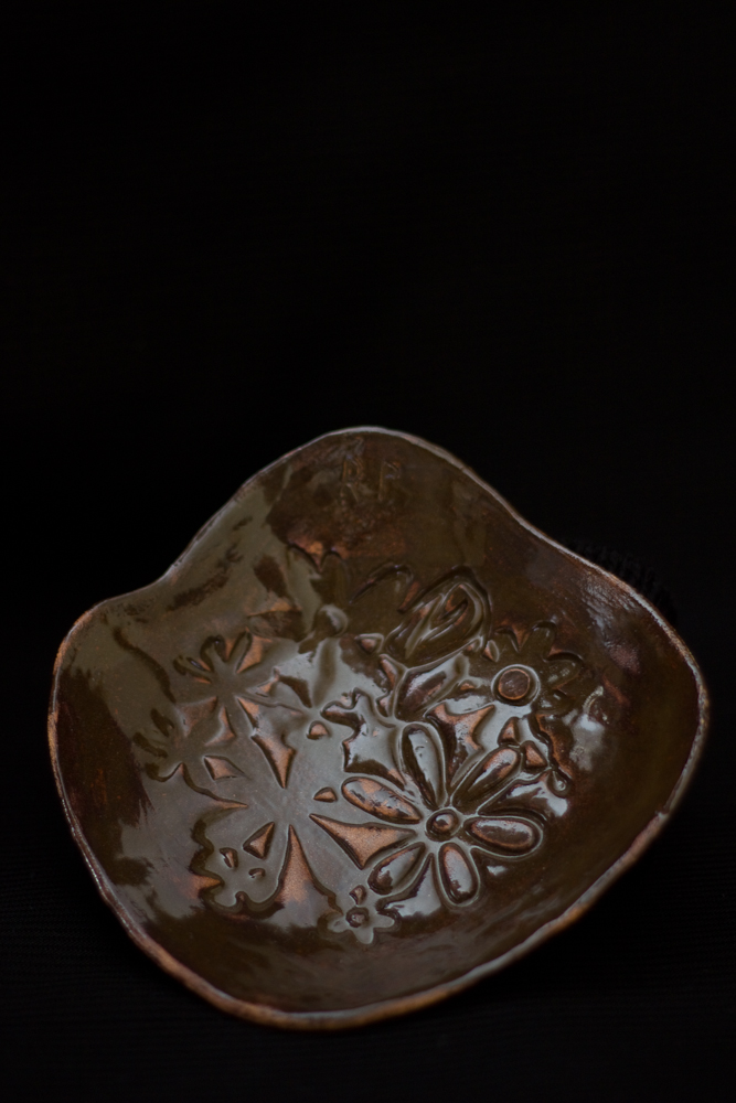brown floral