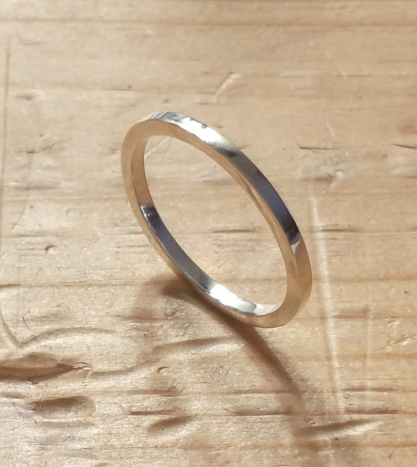 Aquare band Ring