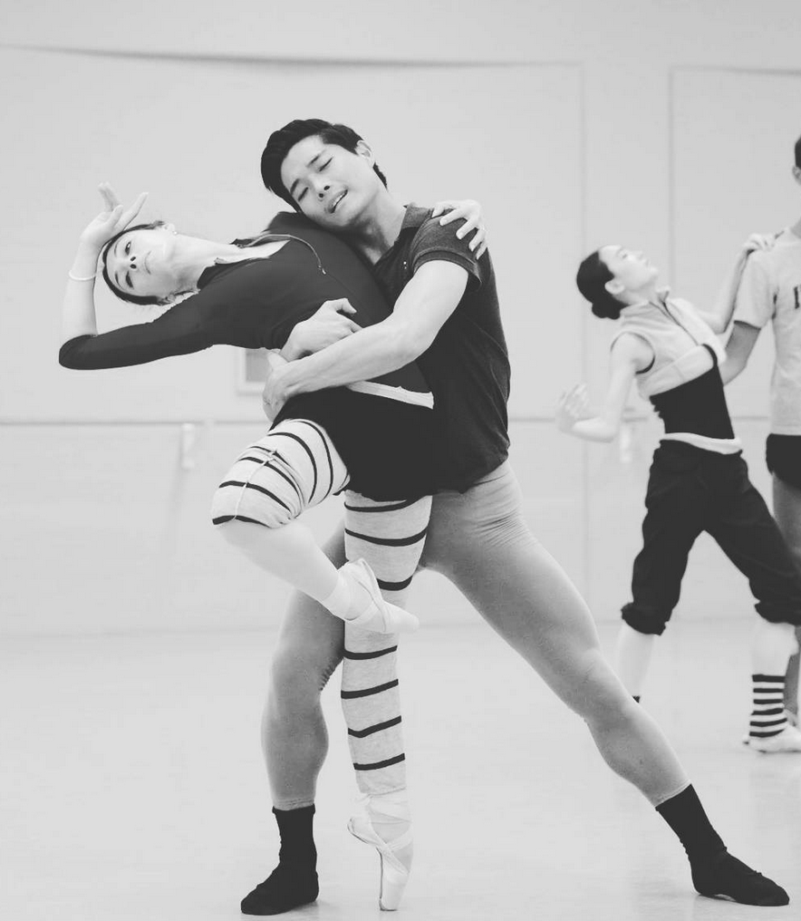 Rehearsing "Episodes van Fragmenten" with Maia Makhateli for Gala