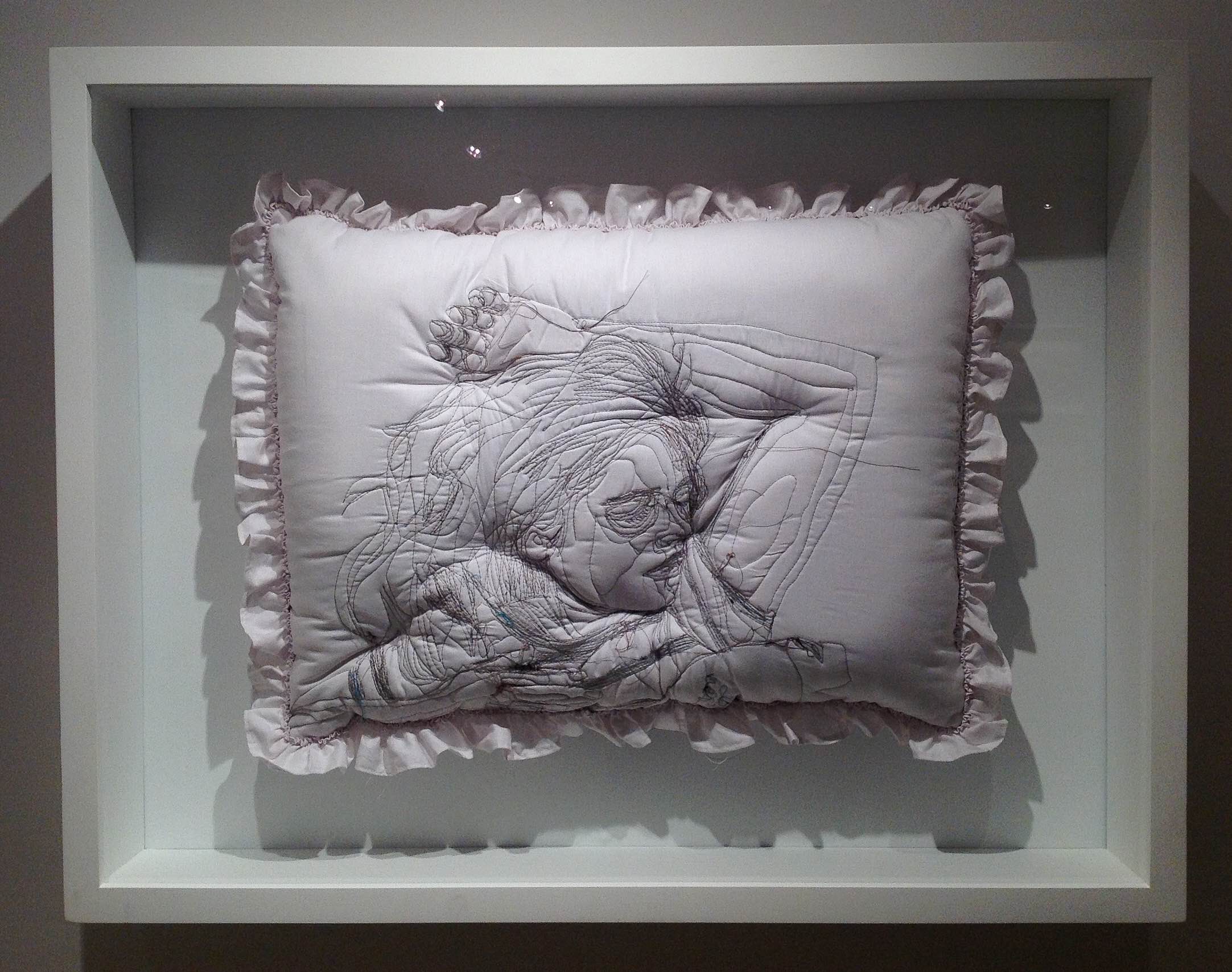 09,Maryam Ashkanian,Sleep Series,70.90cm,Sewing on Pillow,2014