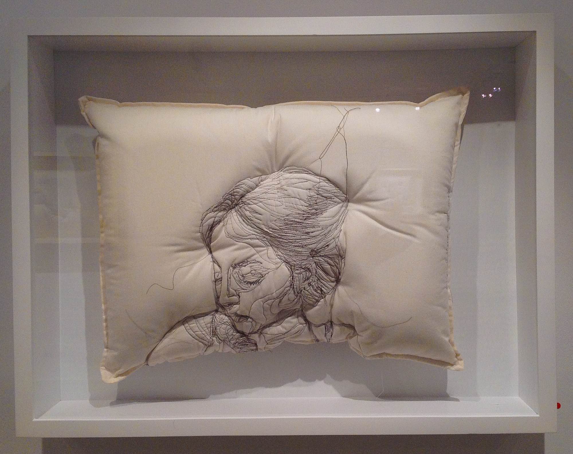 04,Maryam Ashkanian,Sleep Series,70.90cm,Sewing on Pillow,2014