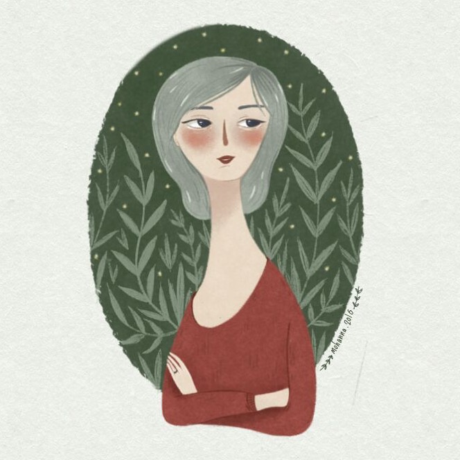 her green hairs