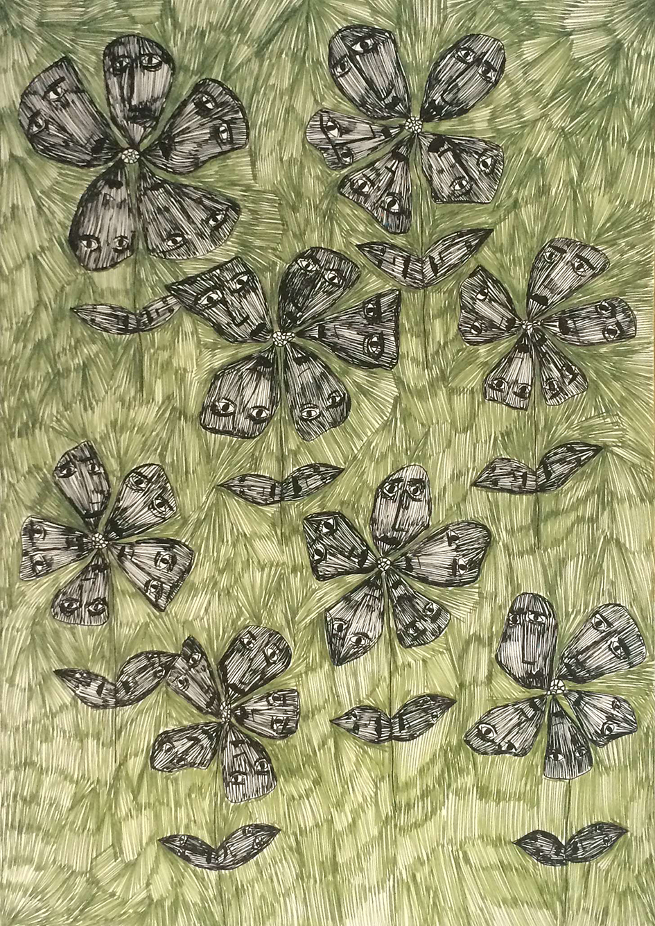 20 samaneh pen on paper 29.7x42 cm 2016