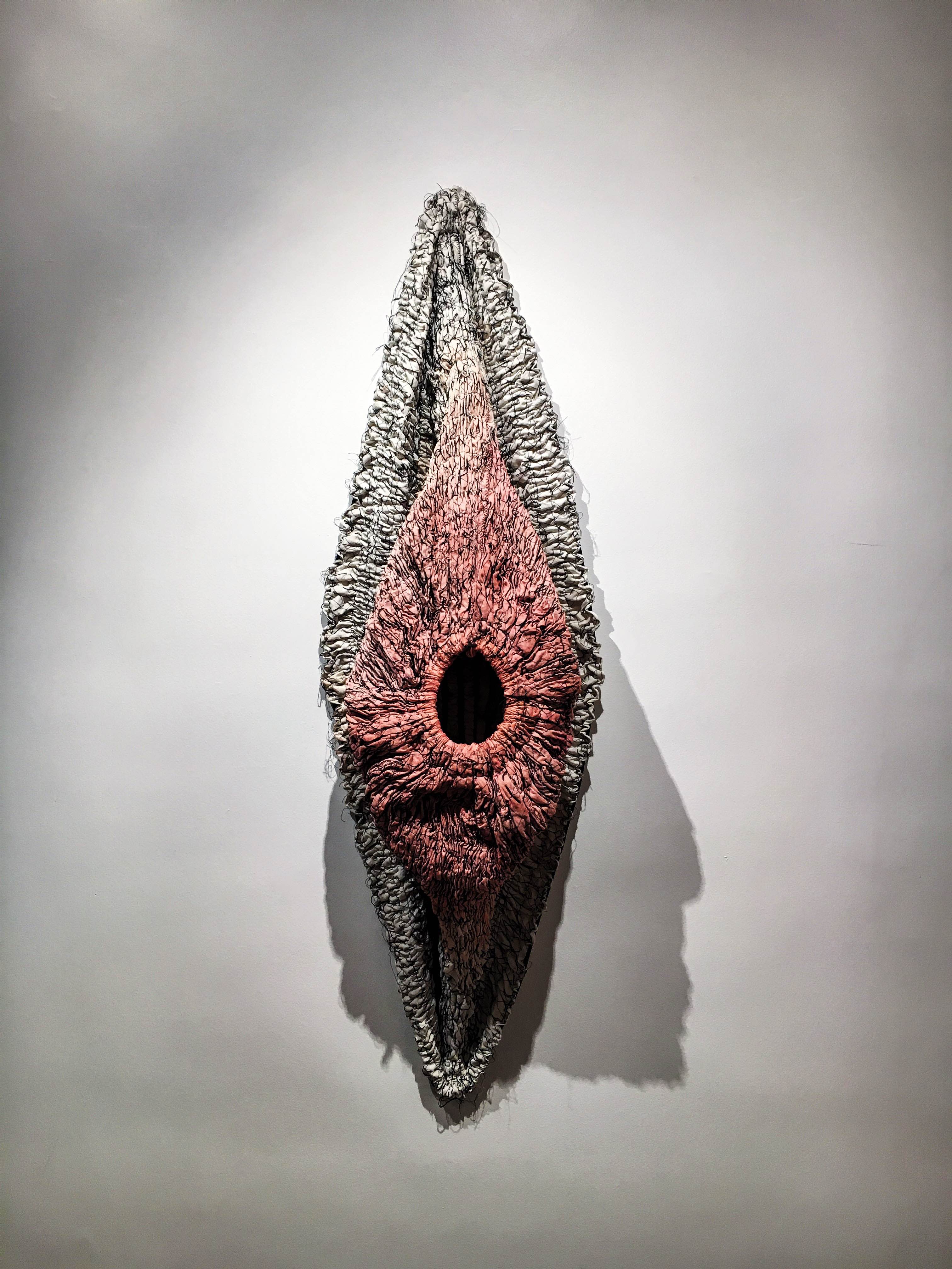 08.Maryam Ashkanian.Mutation Series. Sculpture.140 30 30 Cm.Sewing on Fabric.2016.