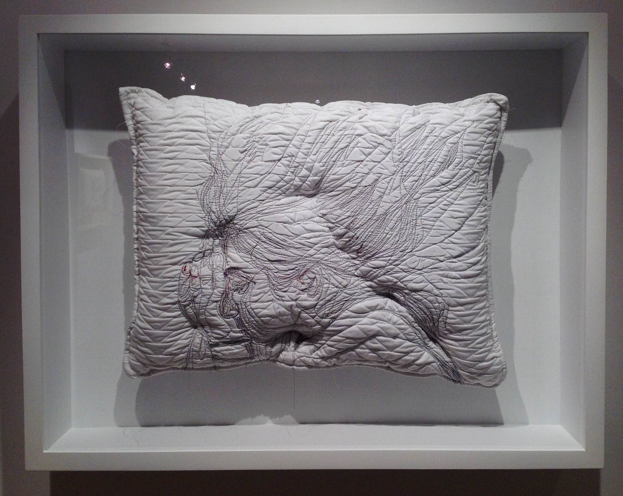 08,Maryam Ashkanian,Sleep Series,70.90cm,Sewing on Pillow,2014