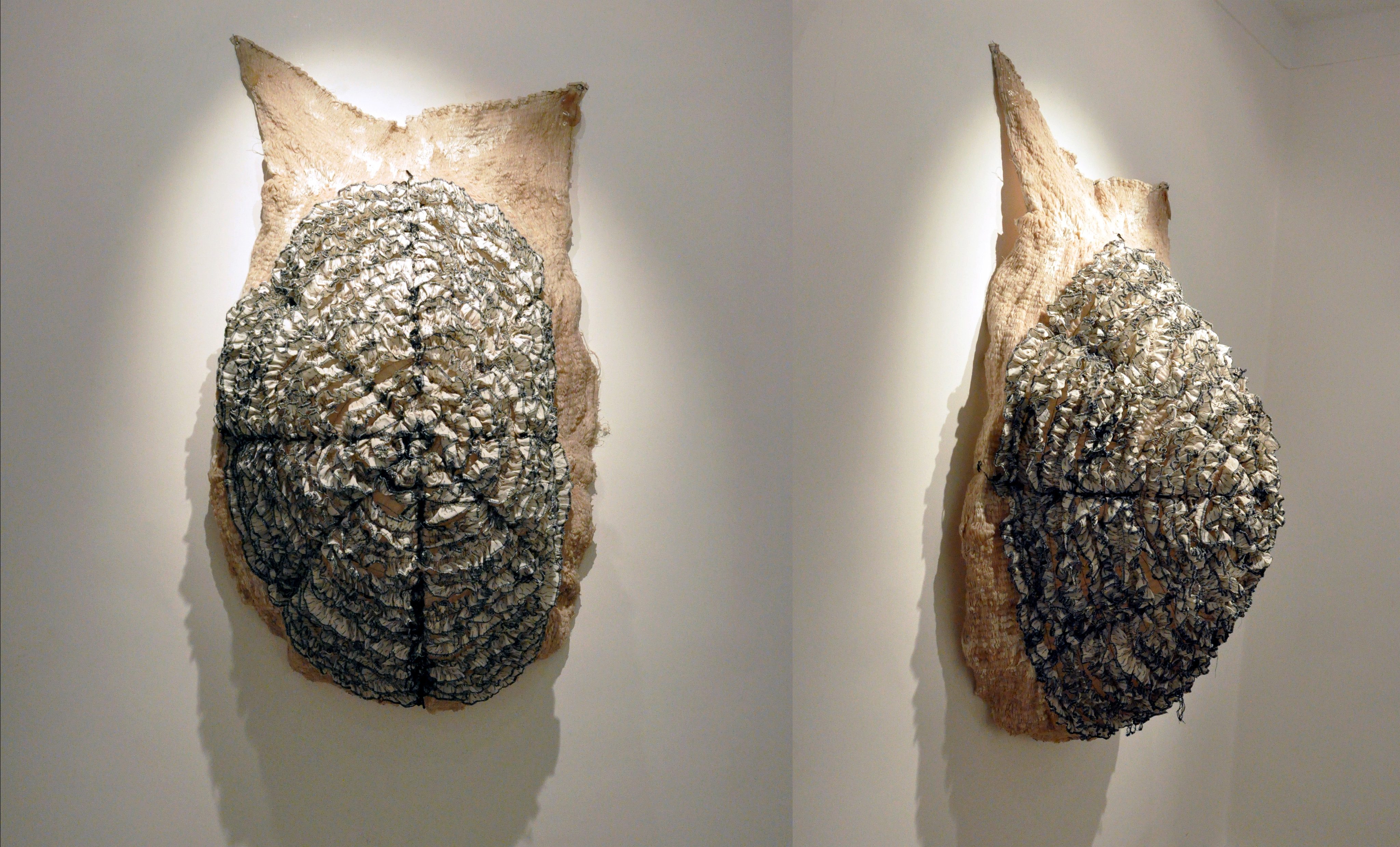 06.Maryam Ashkanian.Stop Series.Sculpture.125 100 50 Cm.Sewing and Resin on Fabric.2013