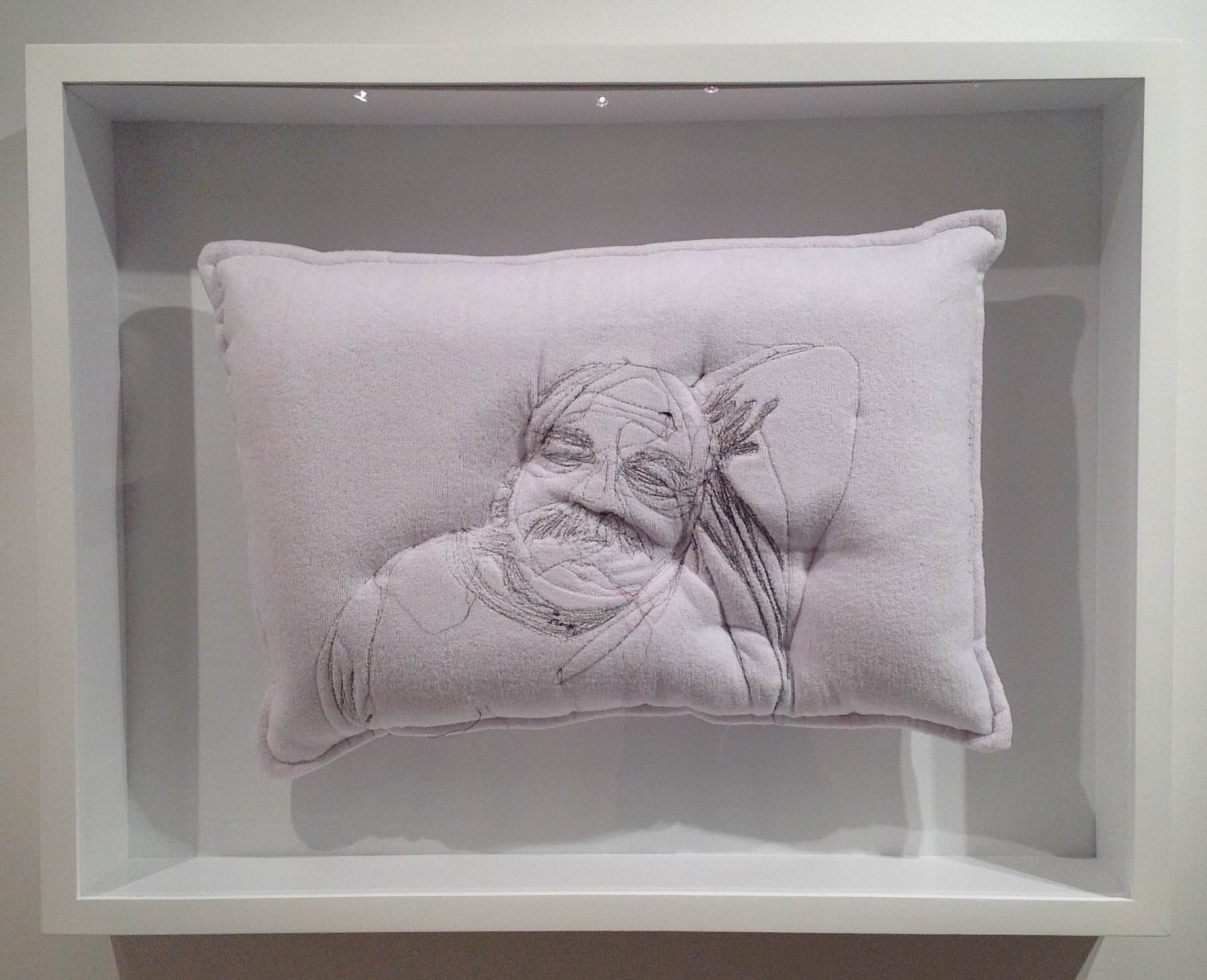 06,Maryam Ashkanian,Sleep Series,70.90cm,Sewing on Pillow,2014