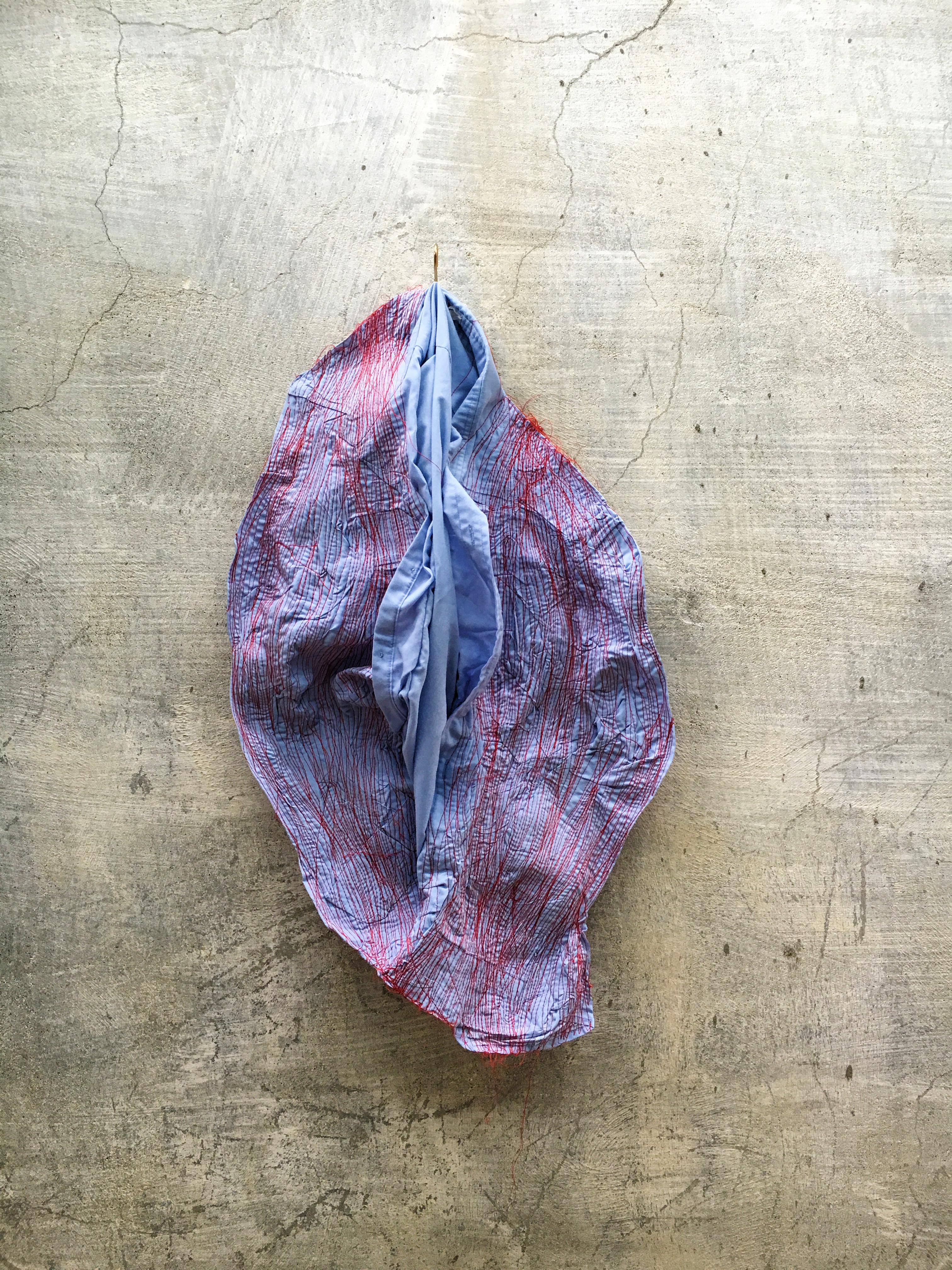 06.Maryam Ashkanian.Mutation Series. Sculpture.70 40 10 Cm.Sewing on cloth.2016.