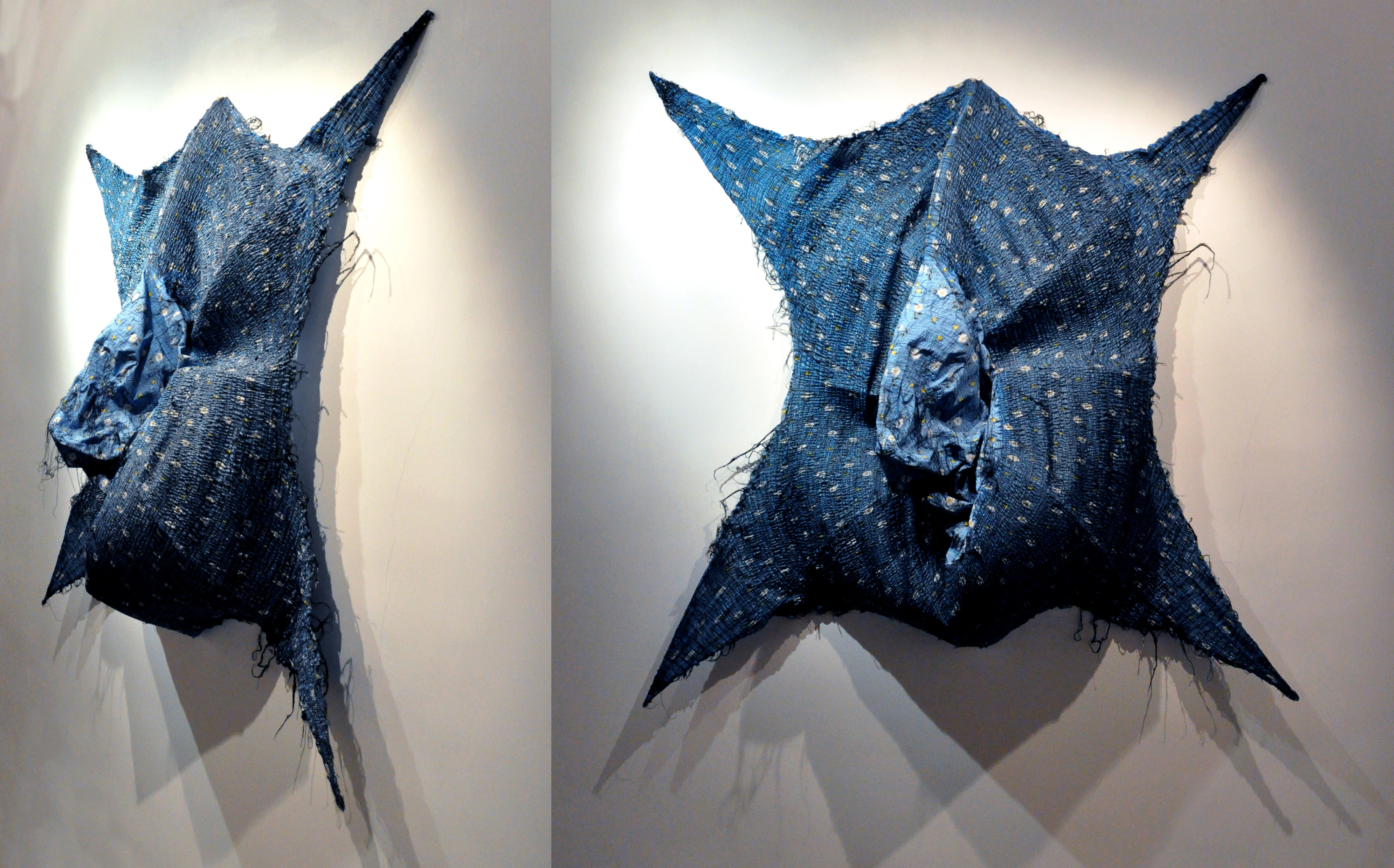 03.Maryam Ashkanian.Stop Series.Sculpture.130 130 30 Cm.Sewing and Resin on Fabric.2013