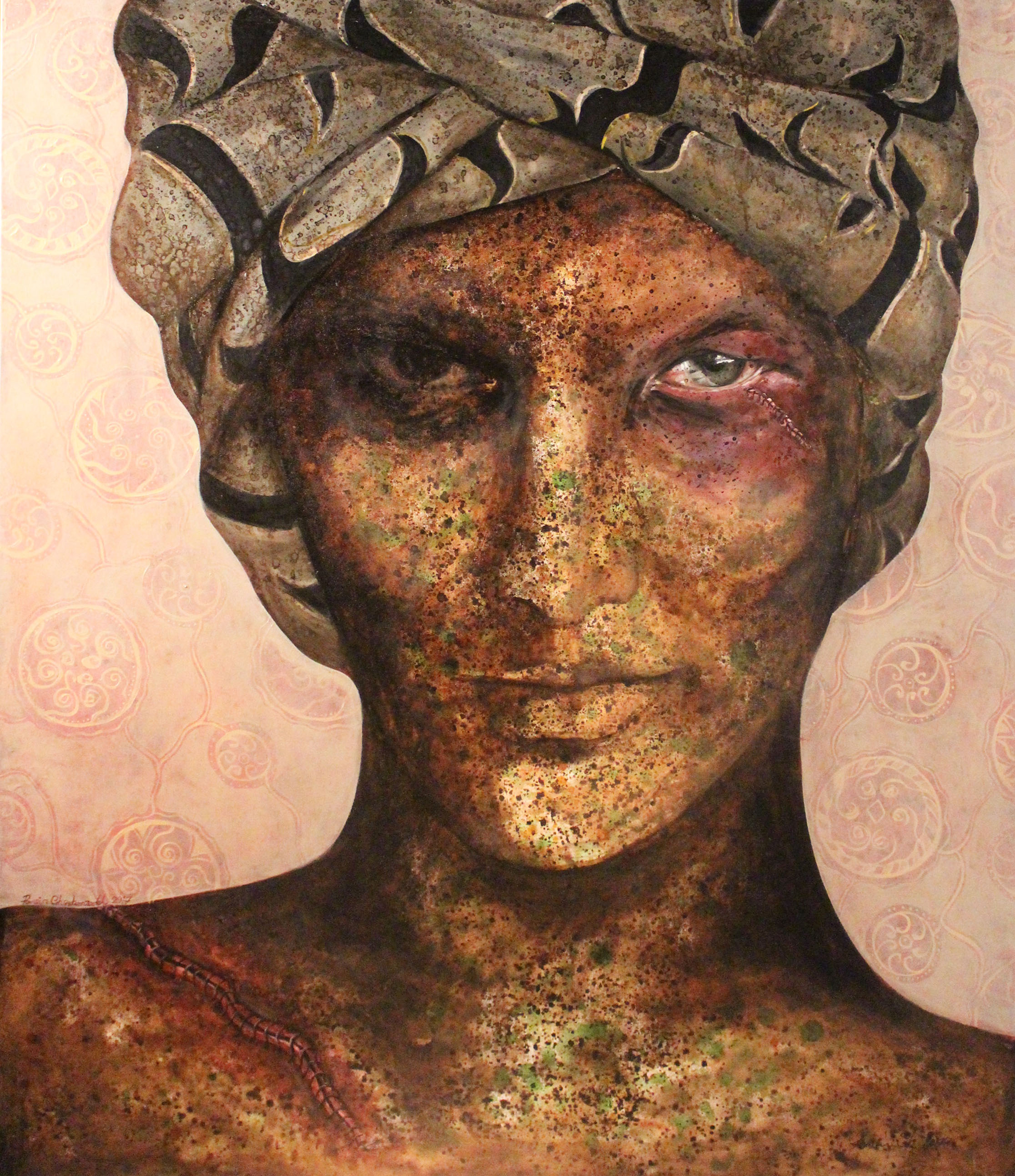 parvin ghorbanzadeh, 120 x 100cm,Oil on Canvas, 2017