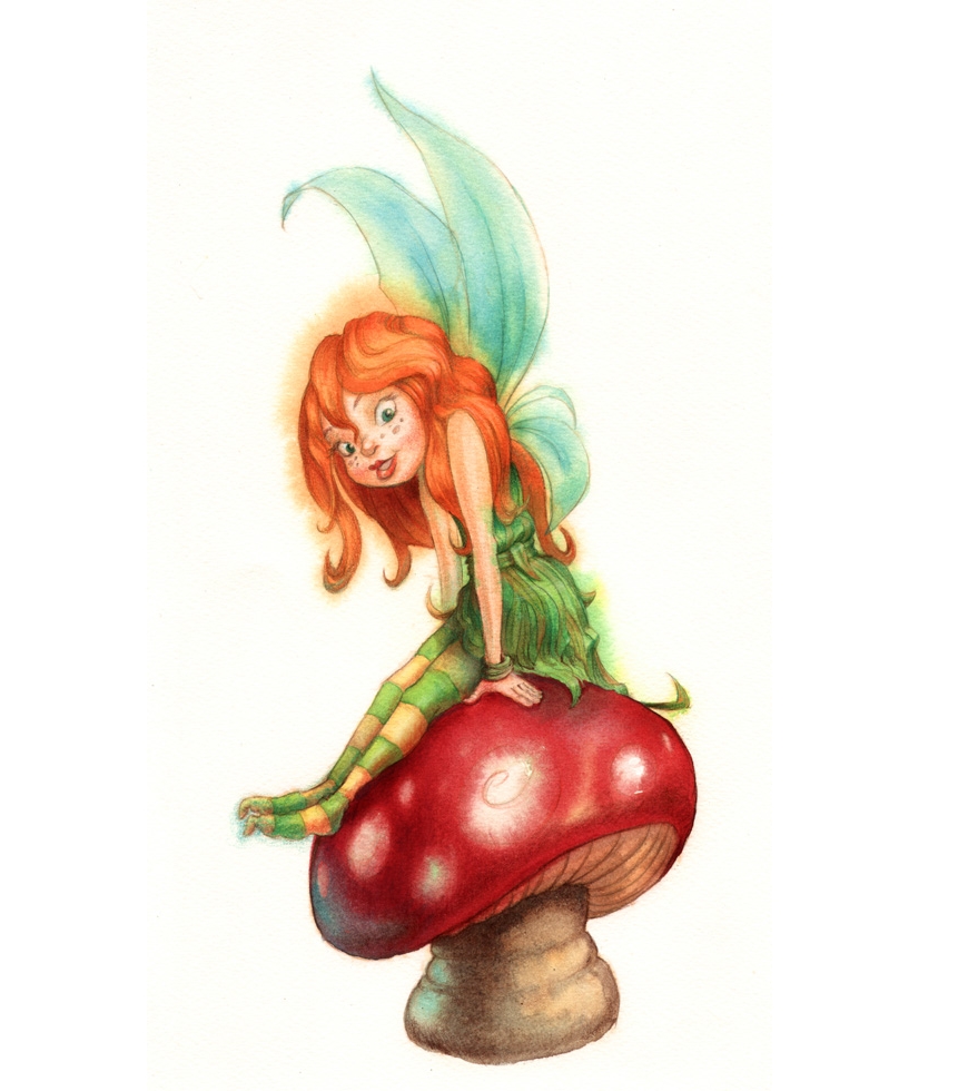 Fairy on toadstool