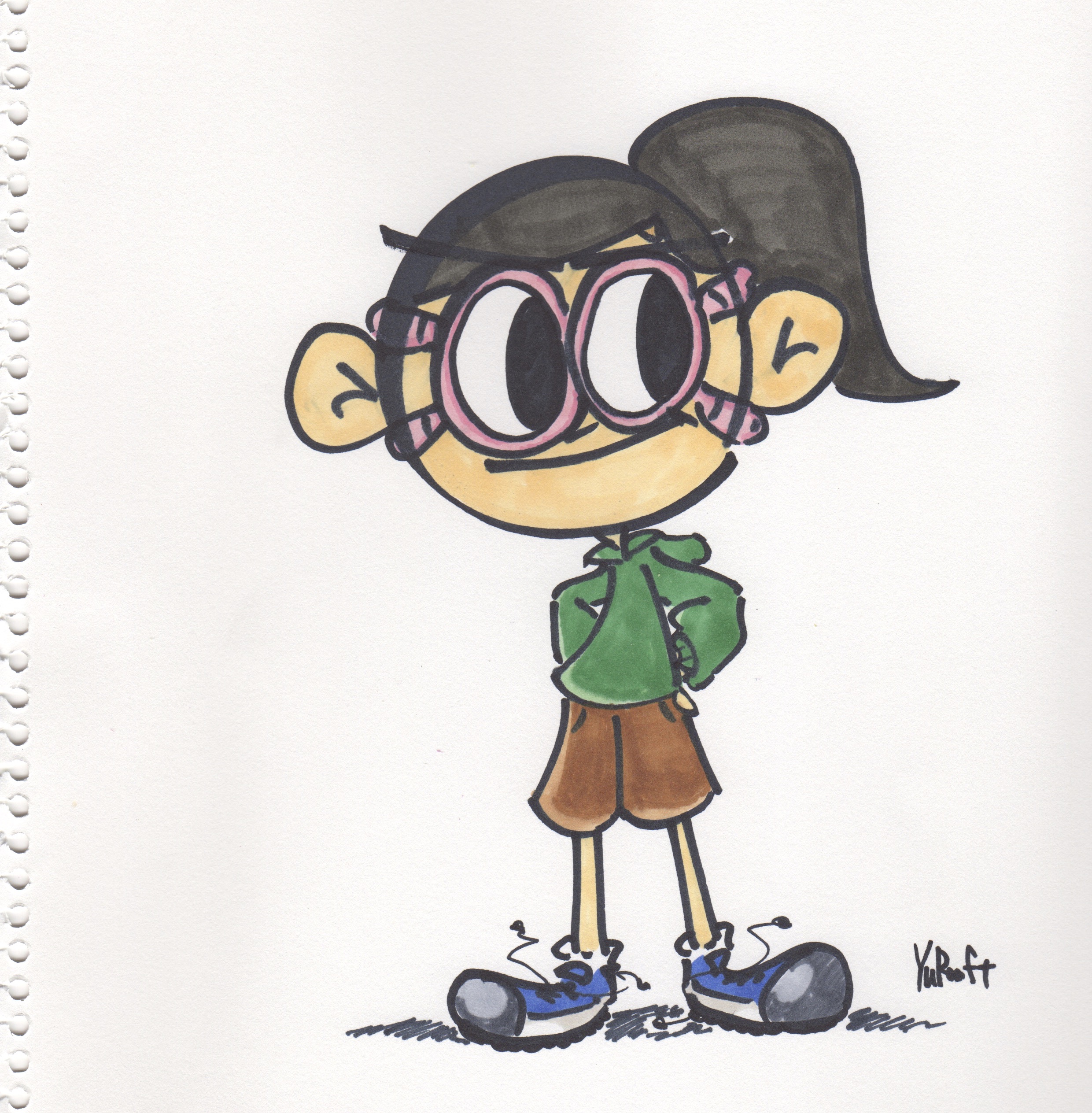 Wendy the goggle girl (character design)