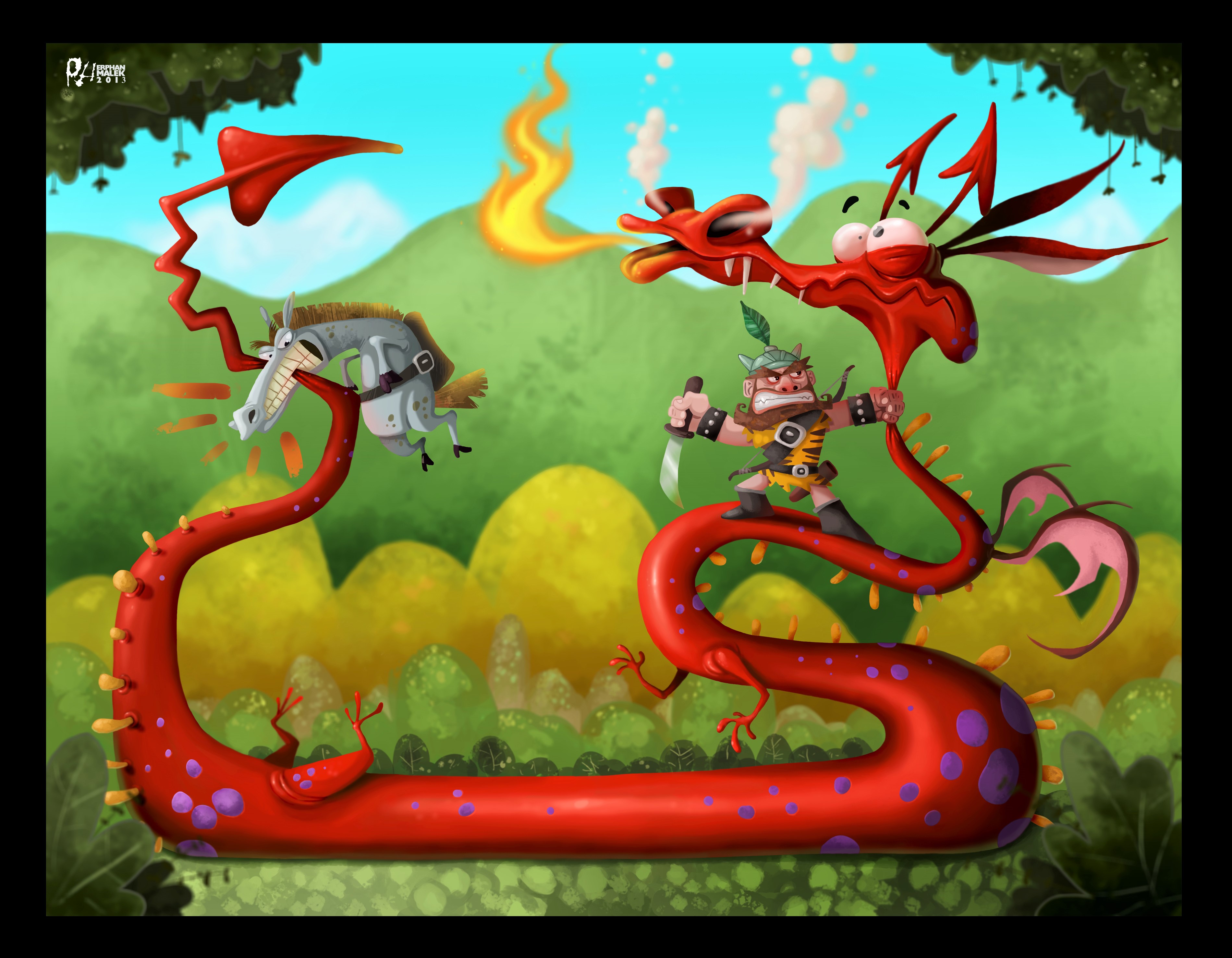 Rostam & dragon