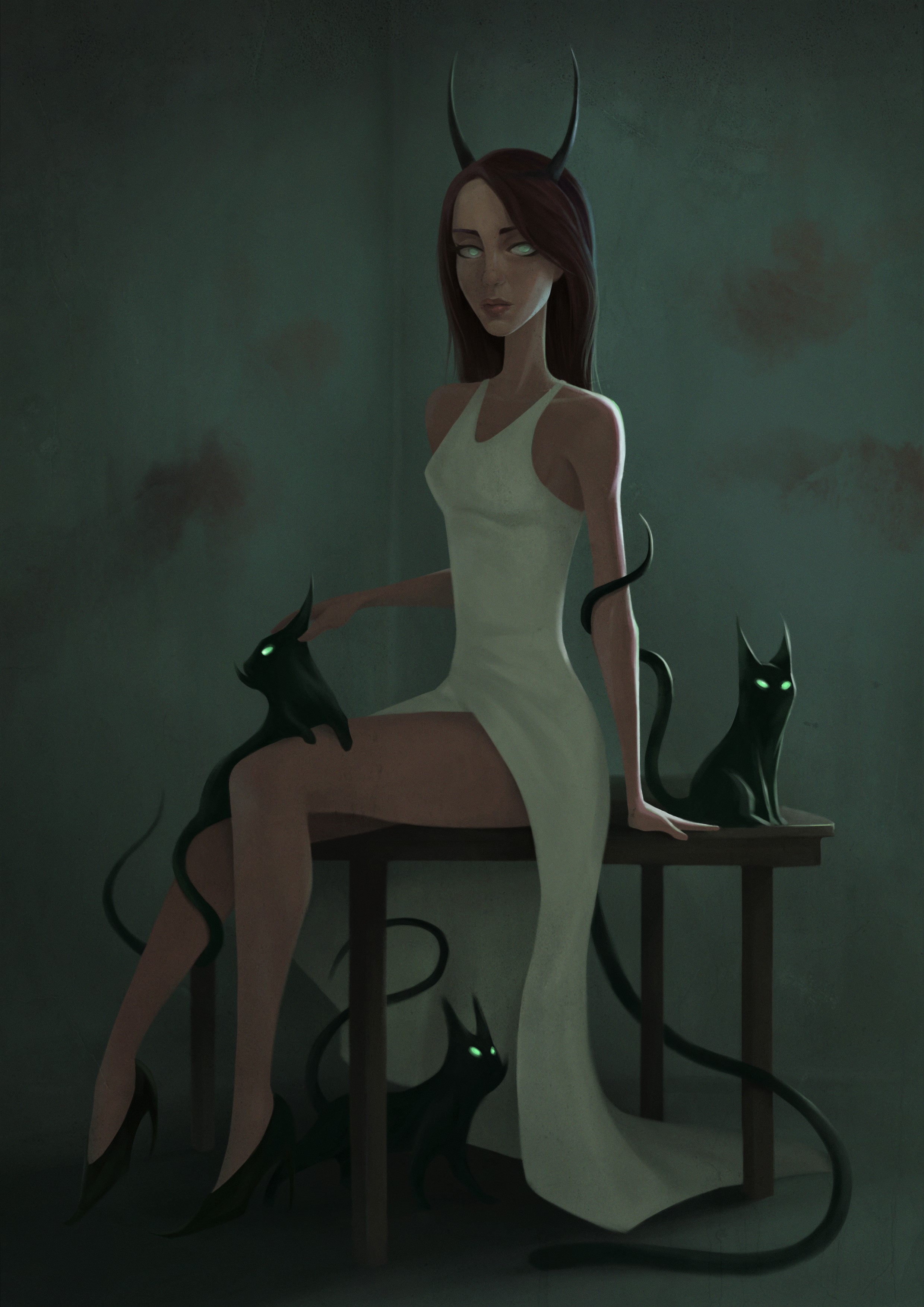 demon cat girl