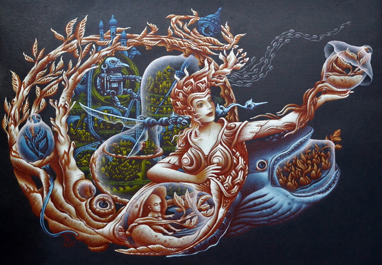 save us, let's grow dive top of the world