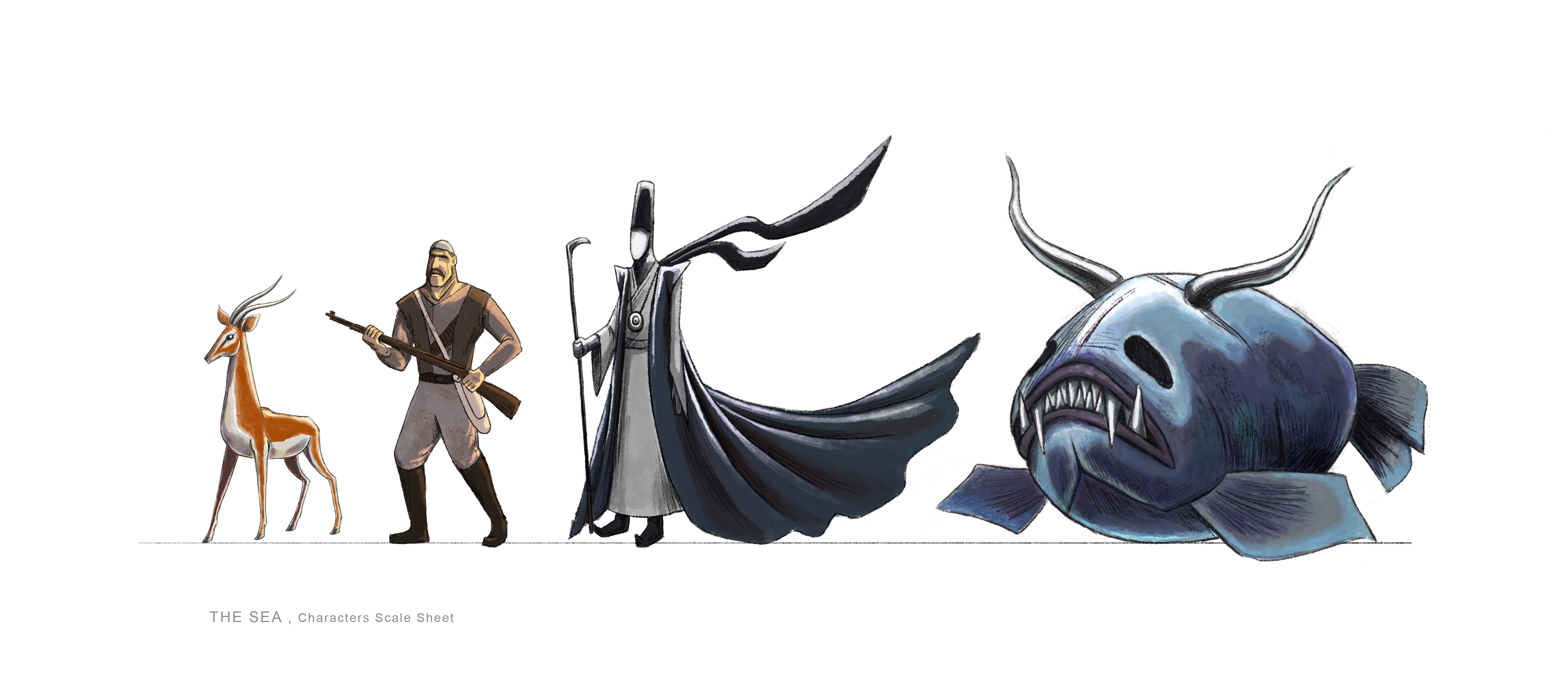 scale sheet. The Sea animated short