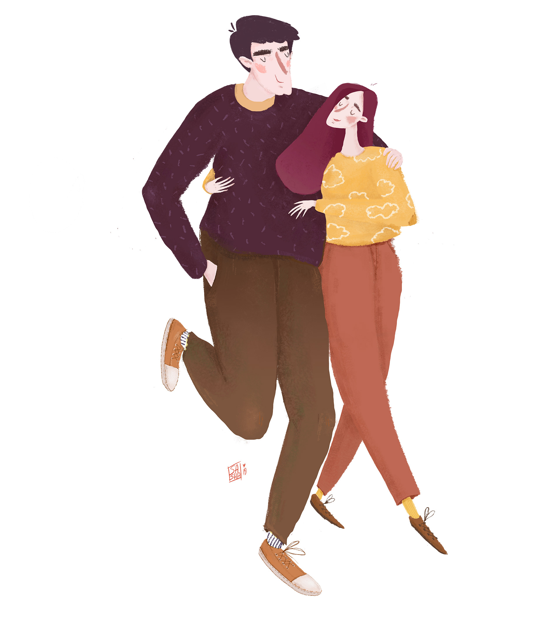 lovers sketch