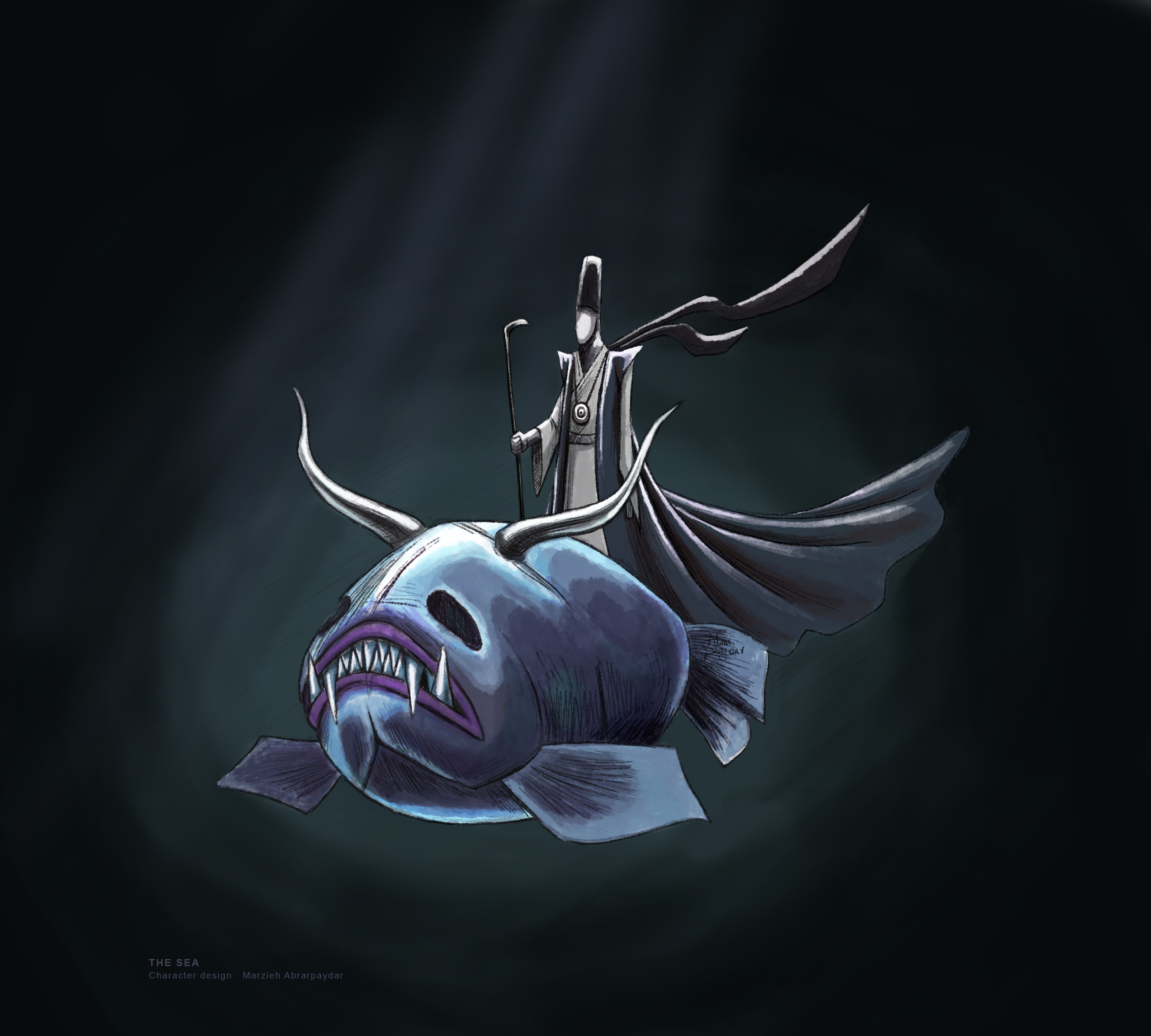 Fish and angel