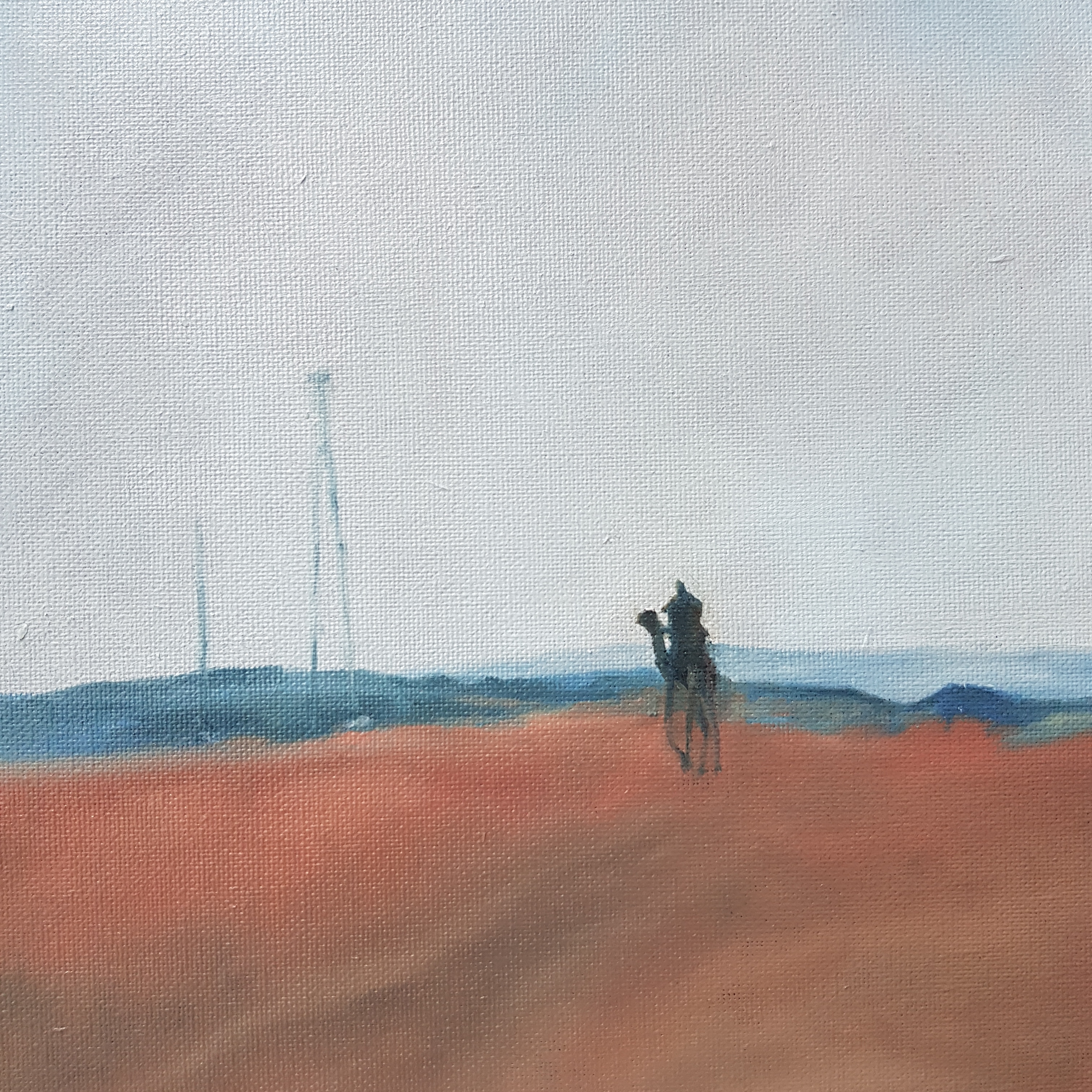 Inbound (oil sketch)