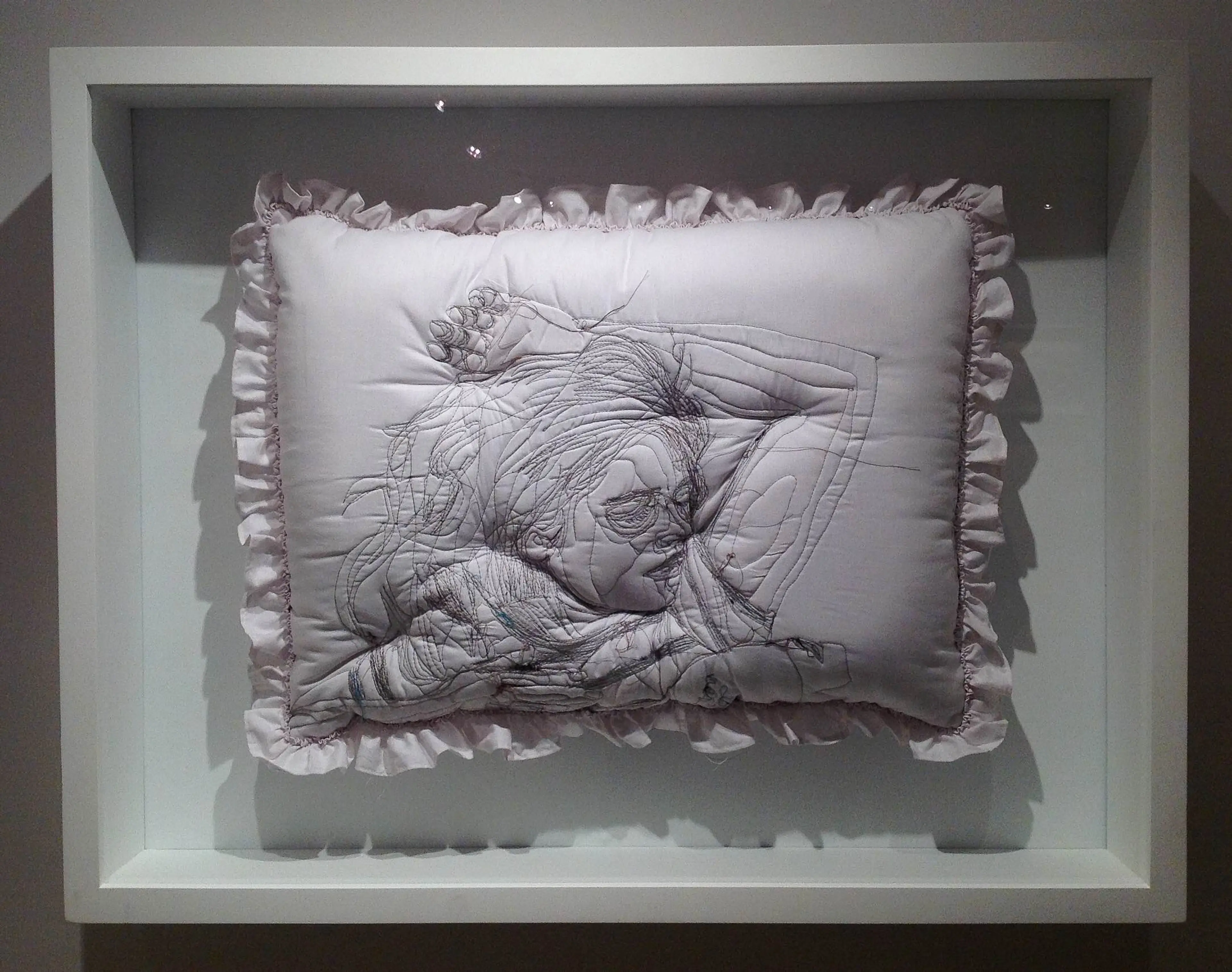 09,Maryam Ashkanian,Sleep Series,70.90cm,Sewing on Pillow,2014