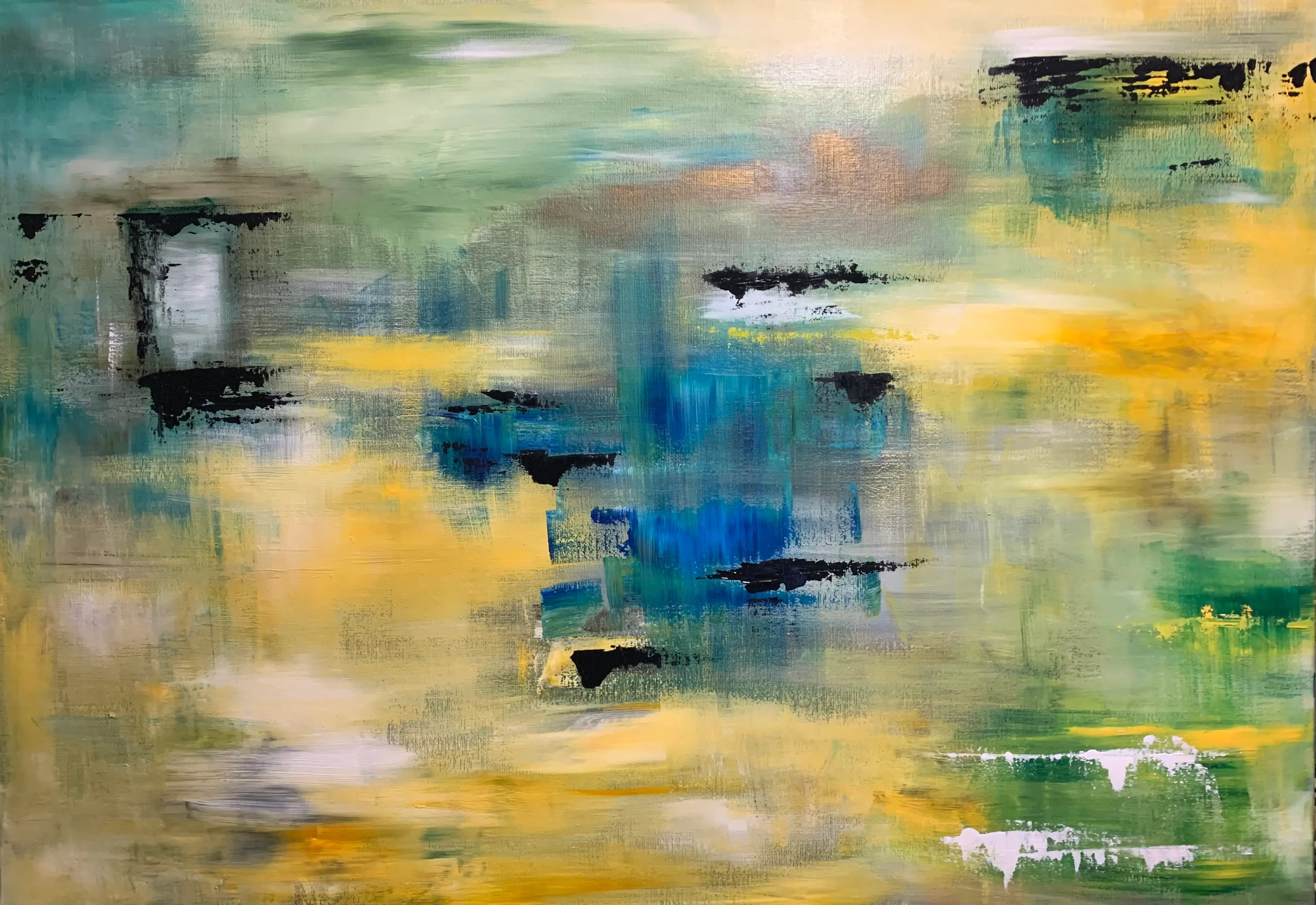 Nos fêlures s'embrasent Isabelle Mattei — Painting — Isabelle Mattei