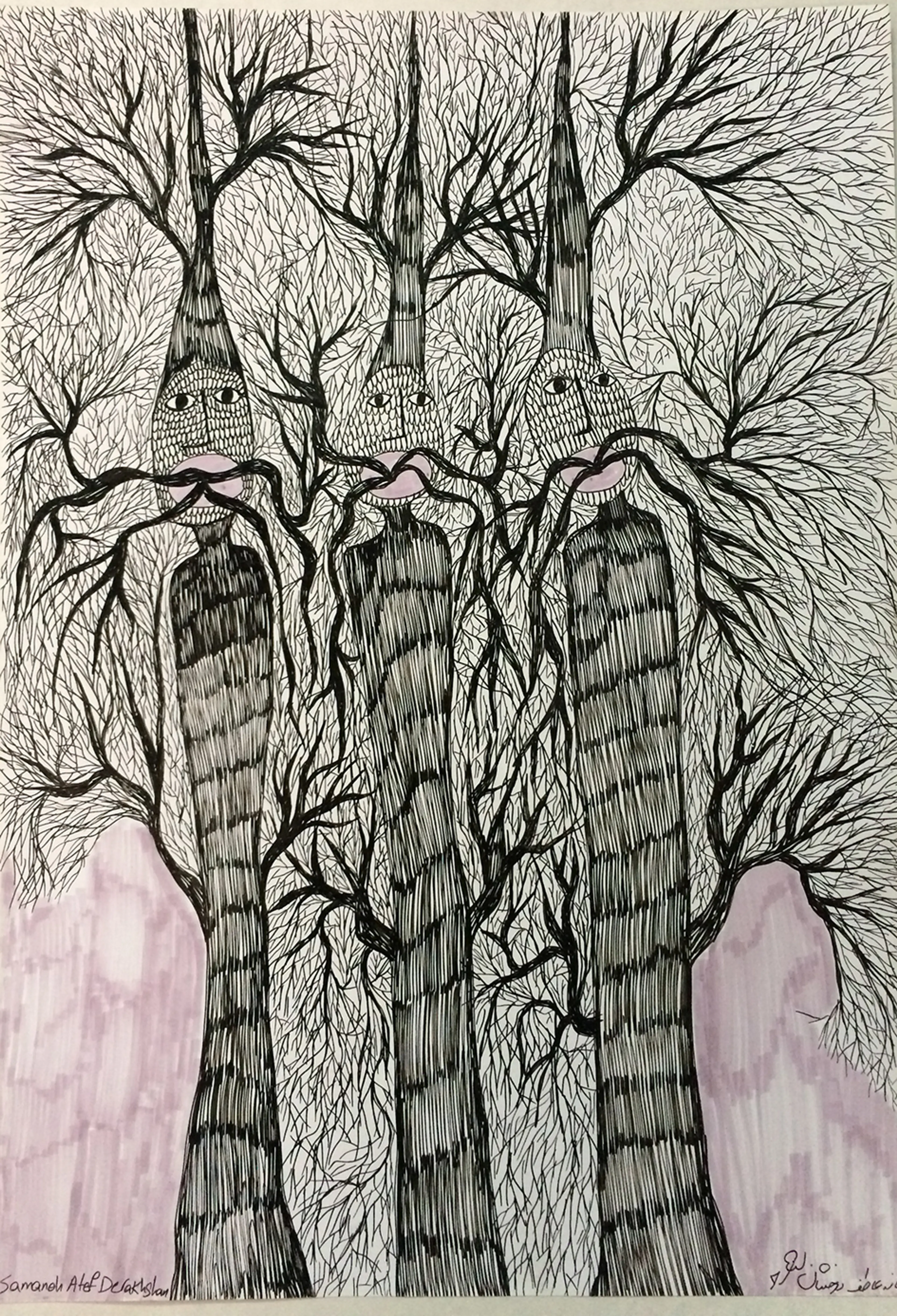 1 samaneh pen on paper 29.7x42 cm 2016