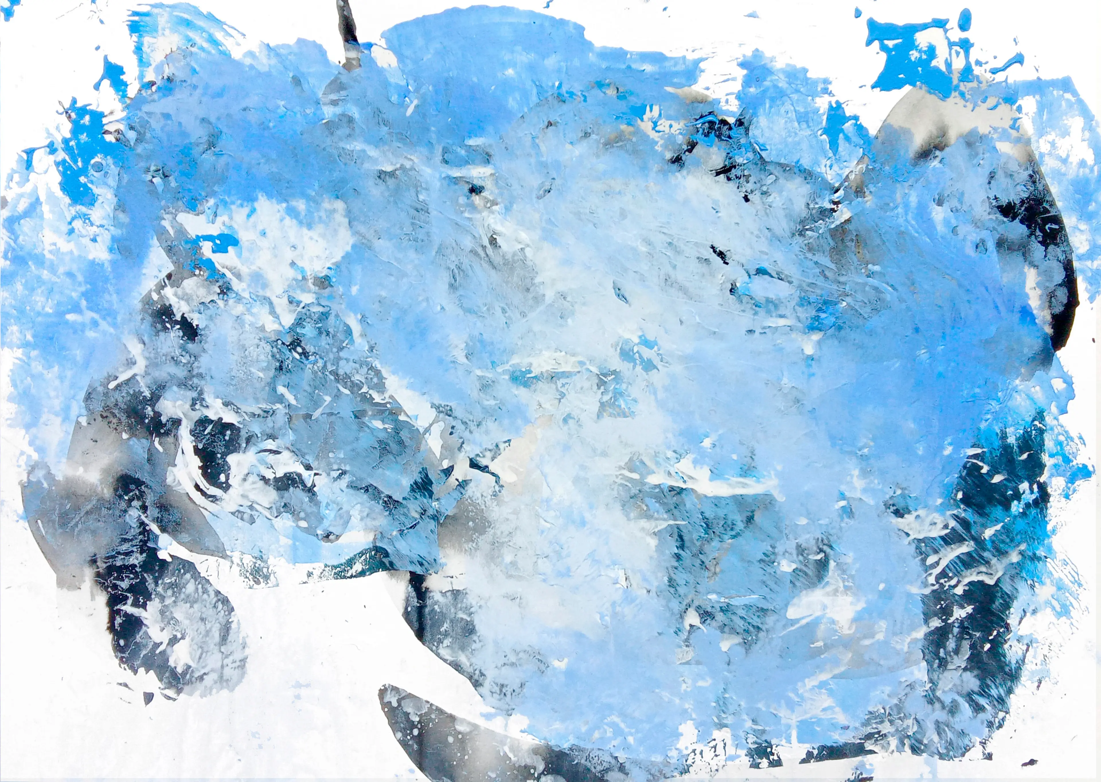 Landscape 2. 42cm X 29,7cm. Acrylic and gouache on paper. 2026