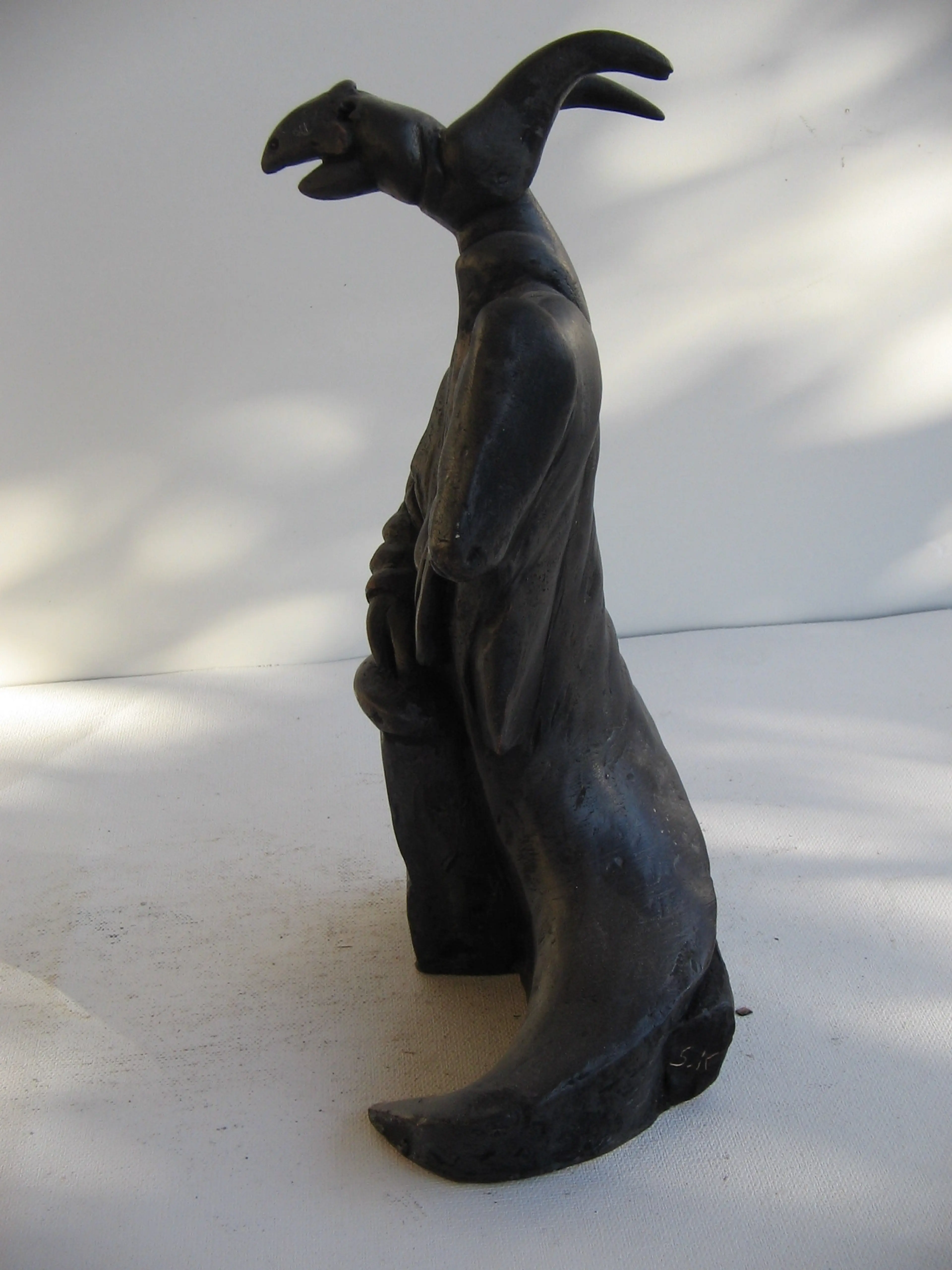 "Elegant duality", patinated terracotta