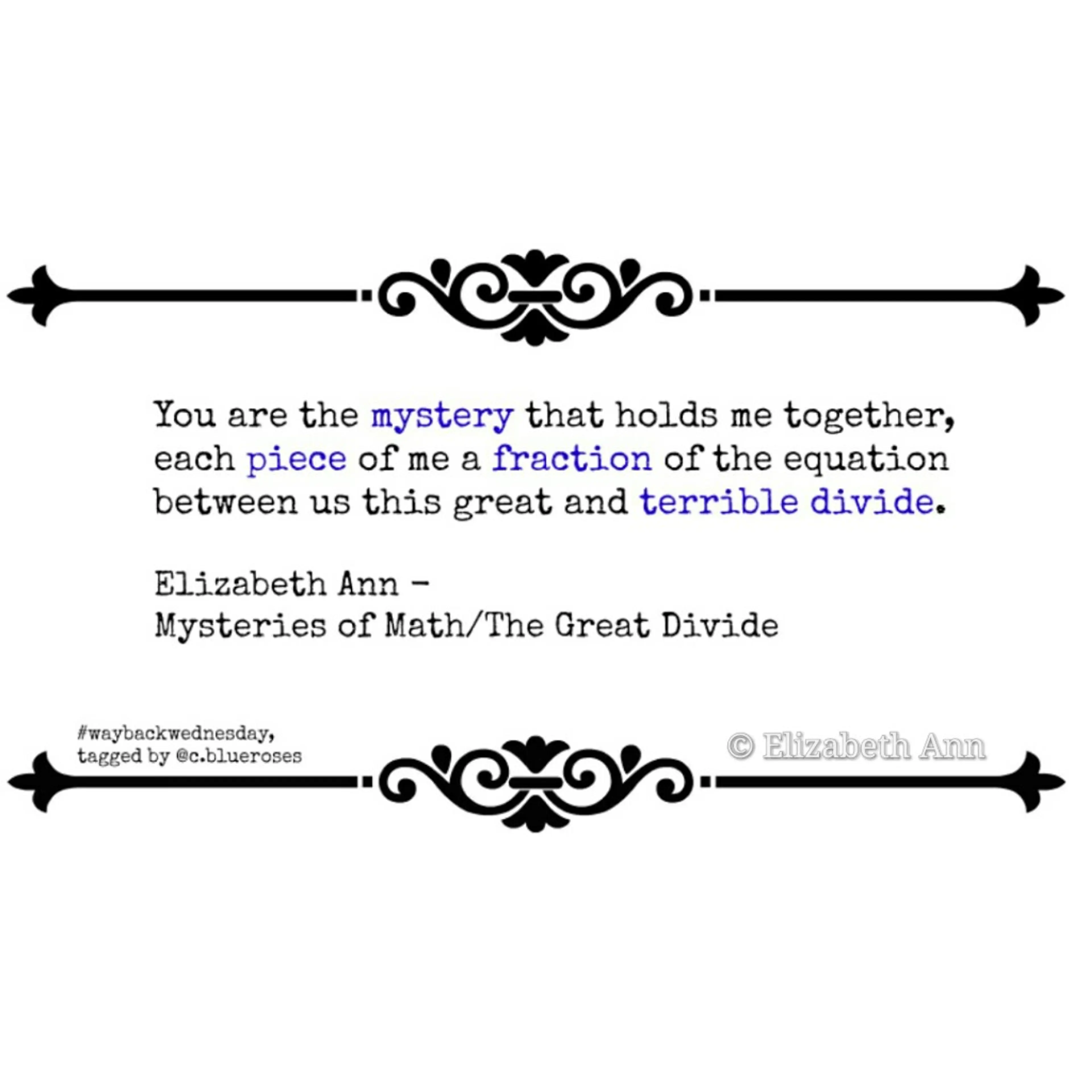 Mysteries of Math/Great Divide