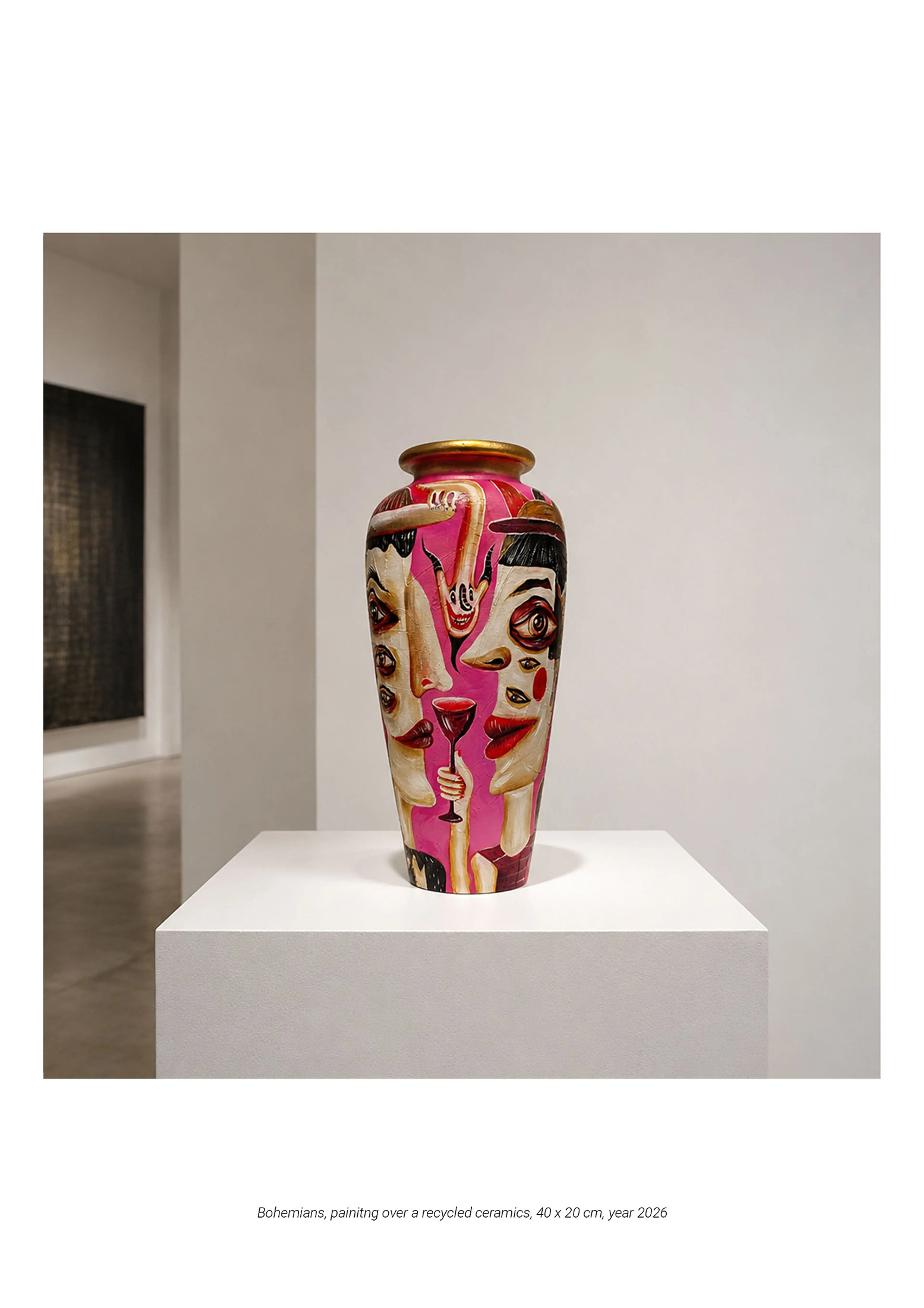 BOHEMIANS / painted sculptural object