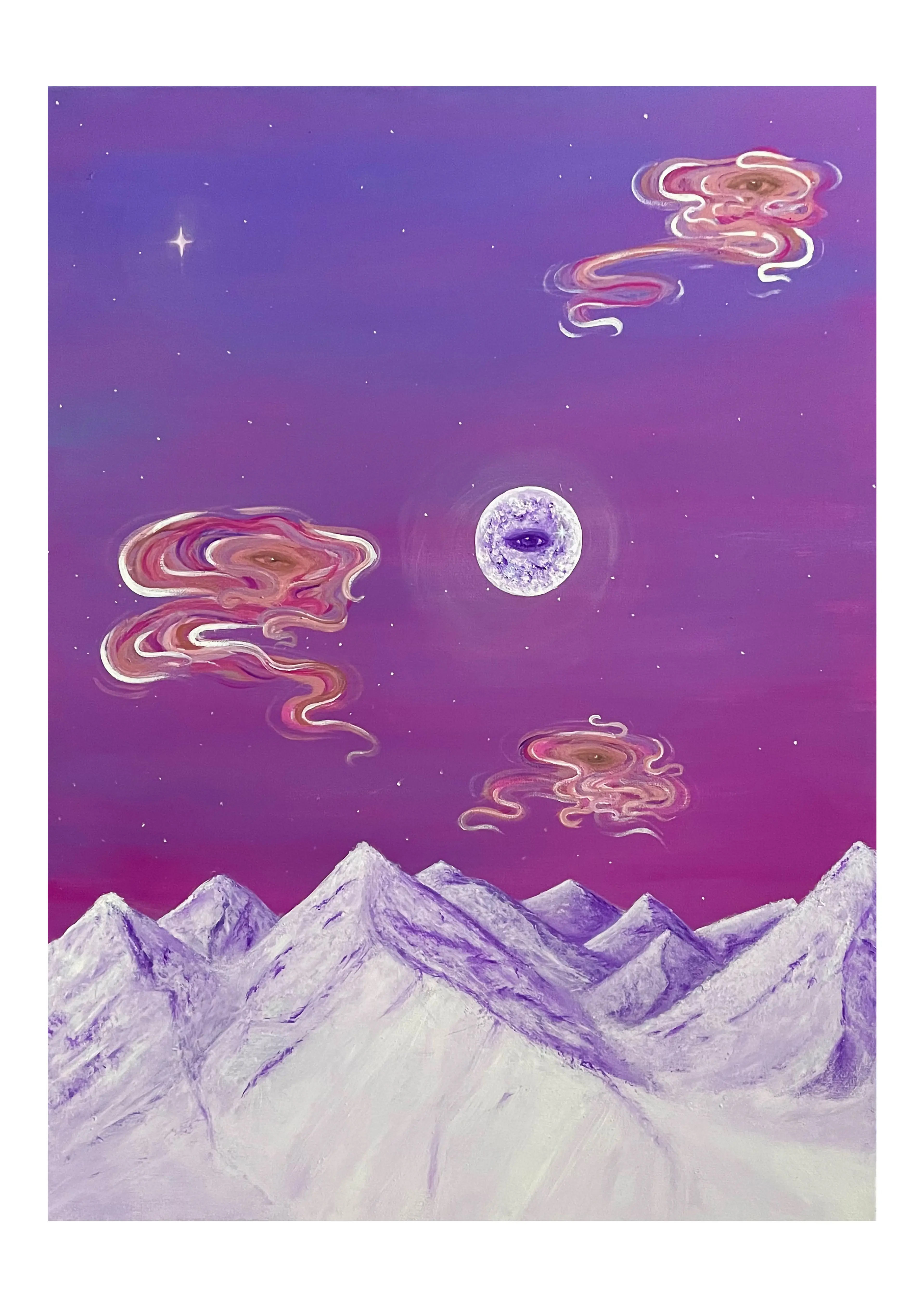 Purple Hills — Julija Jerkovic — Painting