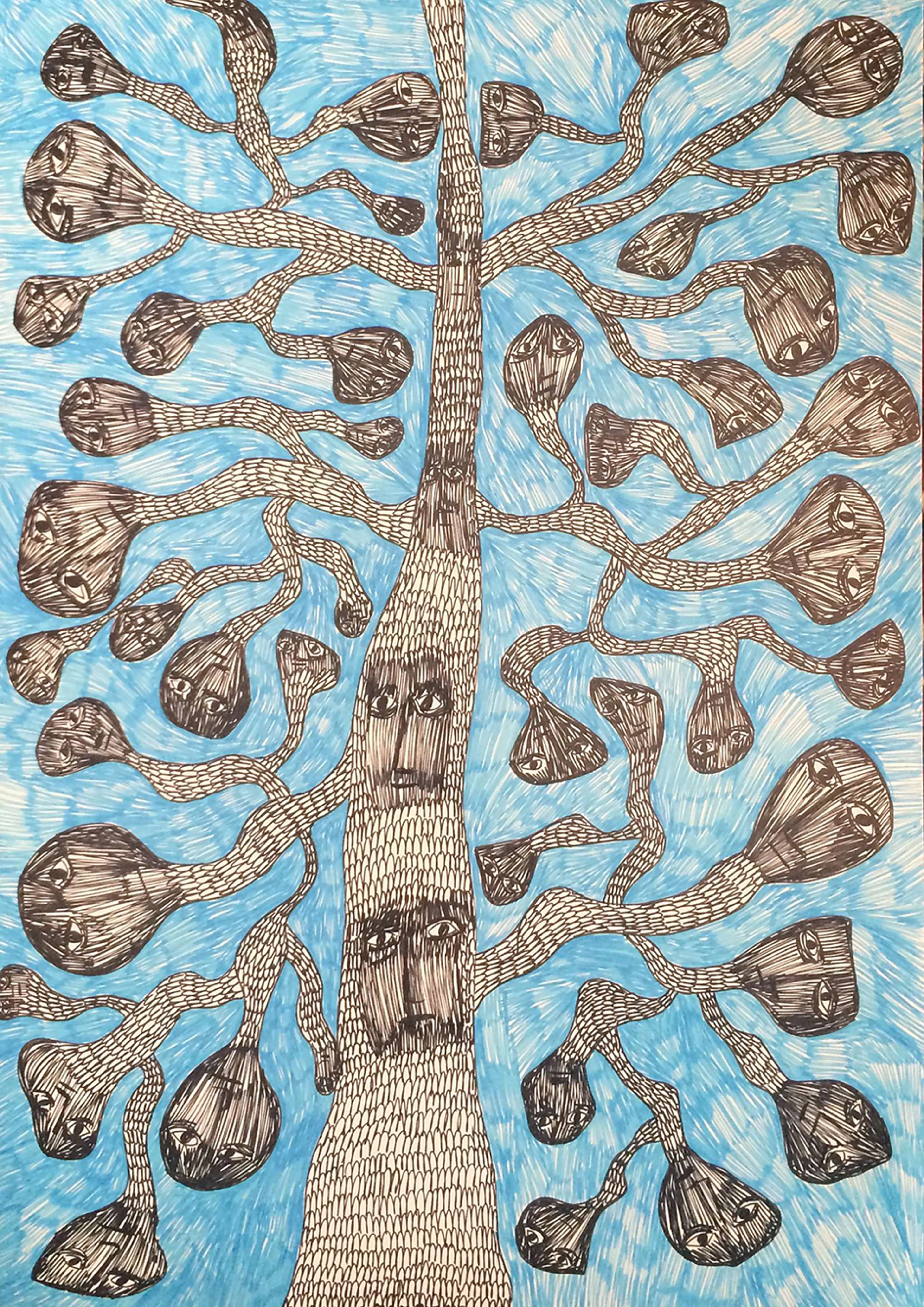 22  samaneh pen on paper 29.7x42 cm   2016