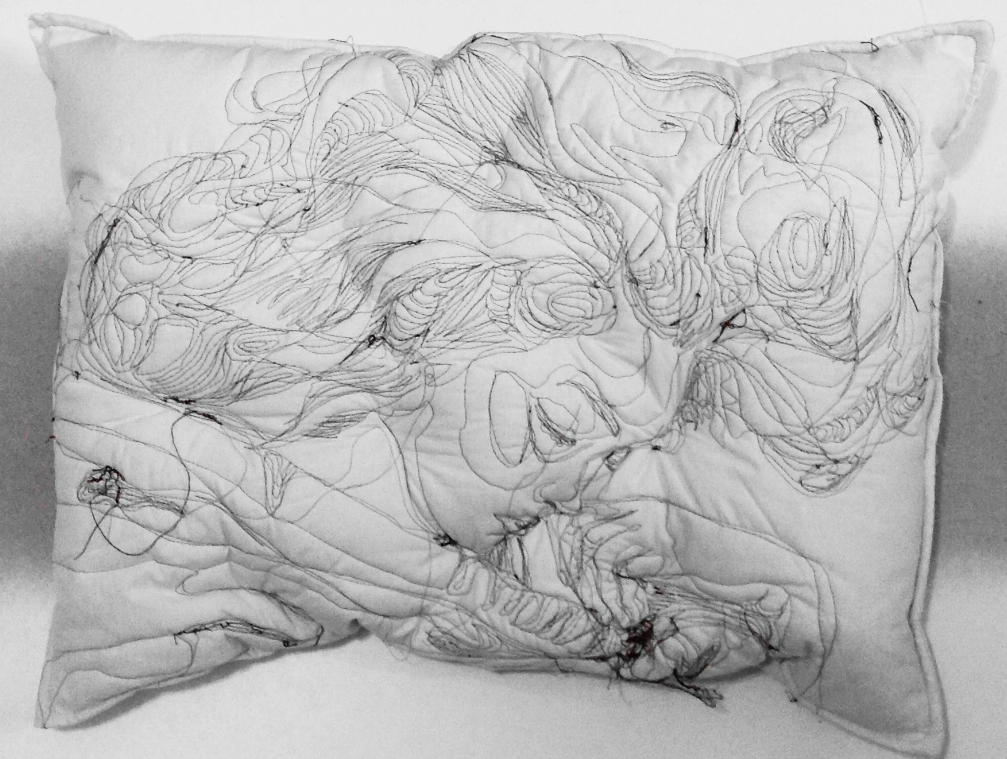 6,Maryam Ashkanian,Sleep Series,70.90cm,Sewing on Pillow,2014
