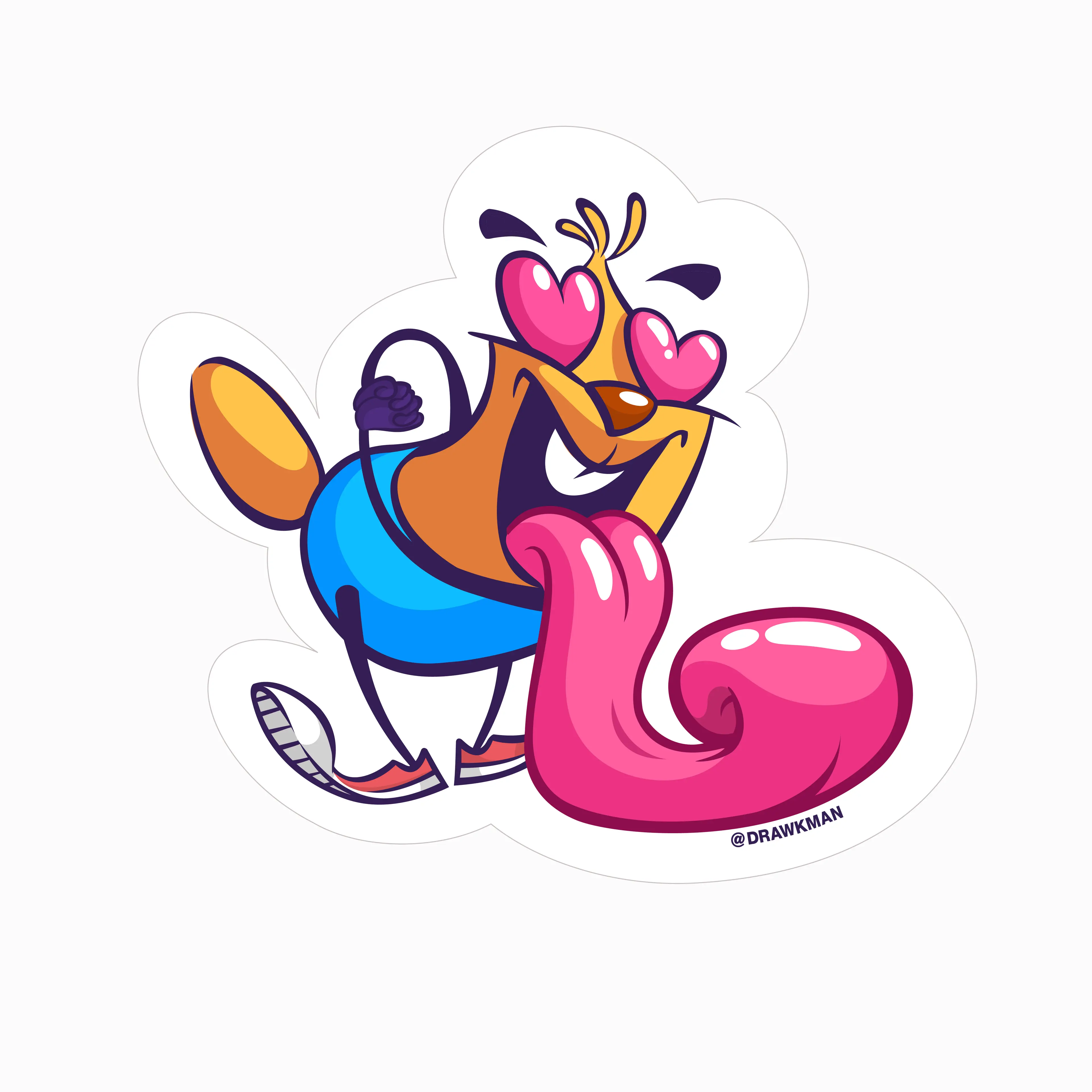 Cartoon character design by drawkman