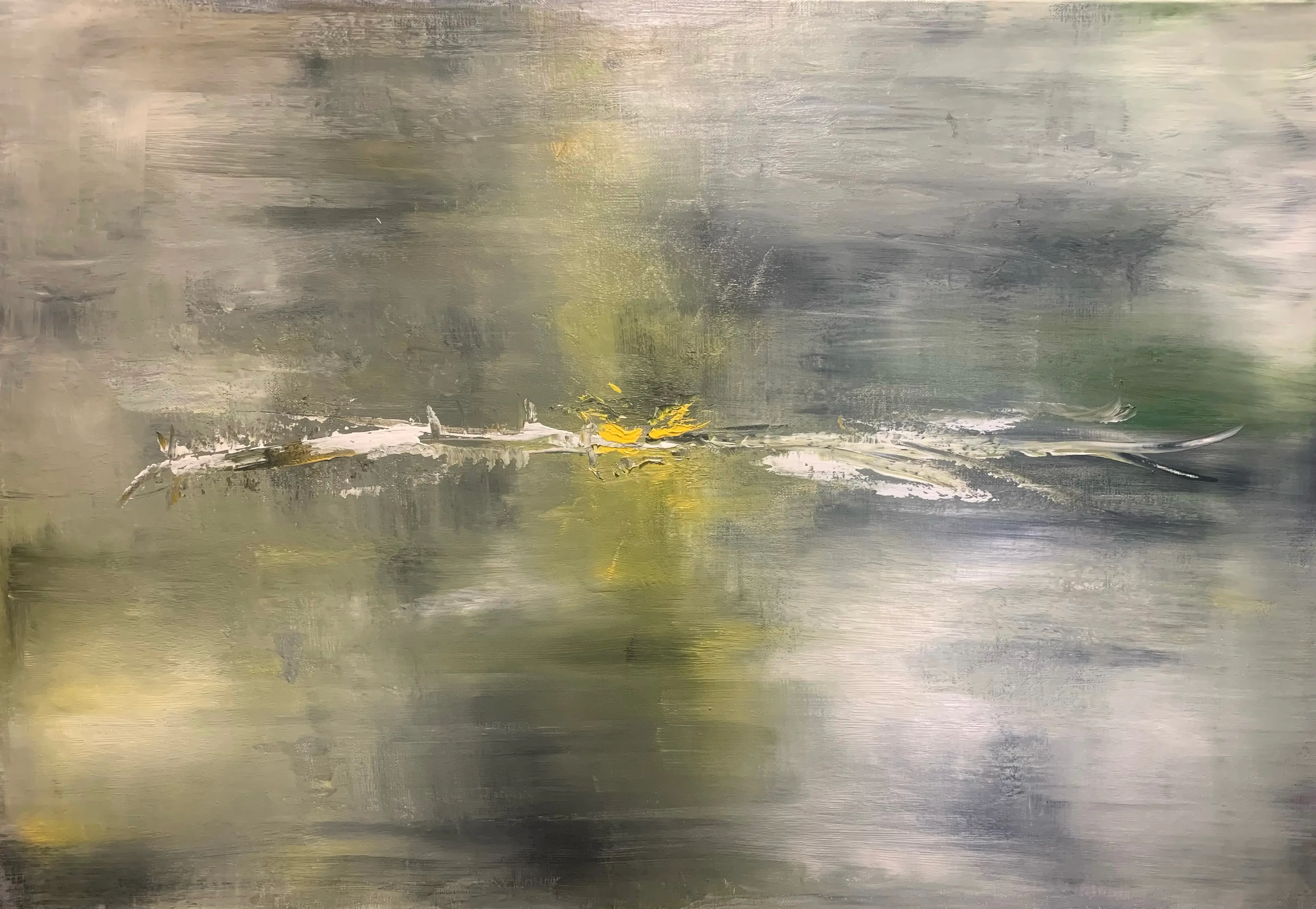 Une lumiere persiste Isabelle Mattei — Painting — Isabelle Mattei