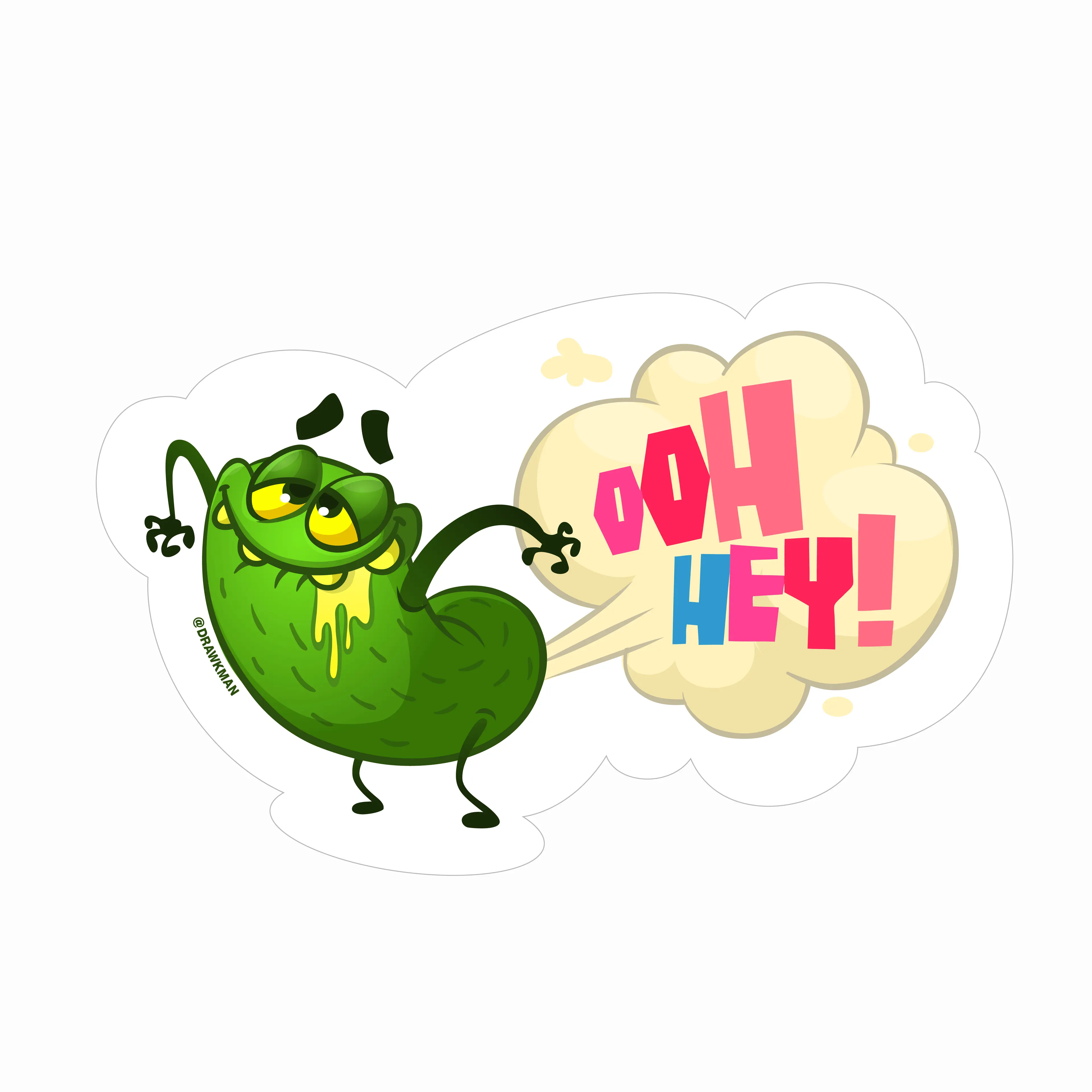 Mighty Moonsters cartoon stickepack by drawkman
