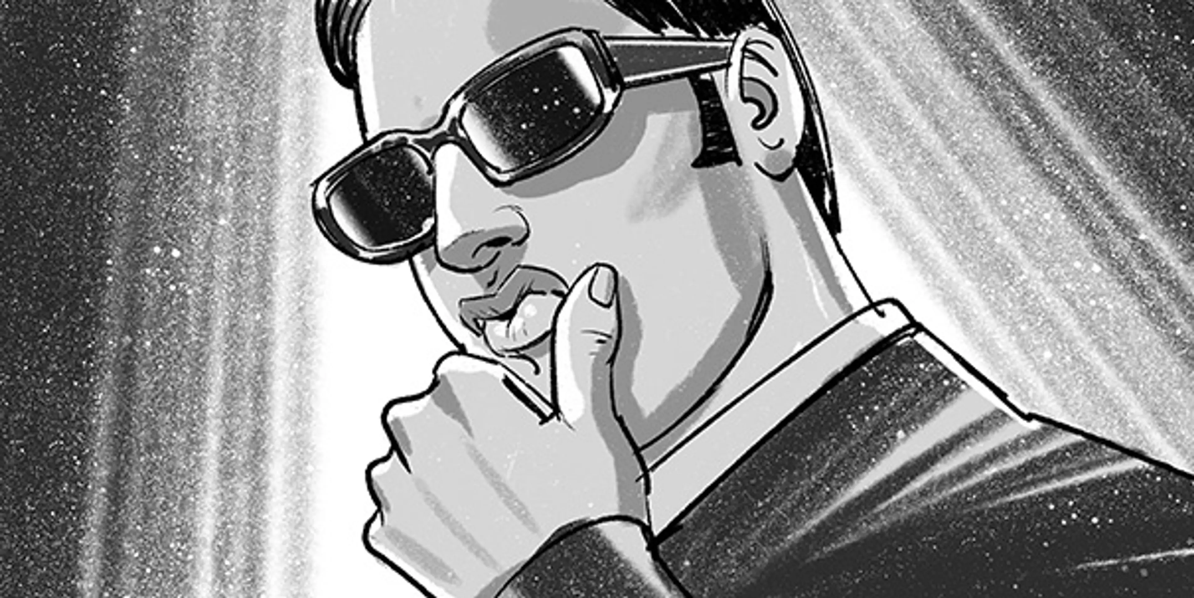 Storyboard publicitari en blanc i negre — Ilustración — Davis Lisboa