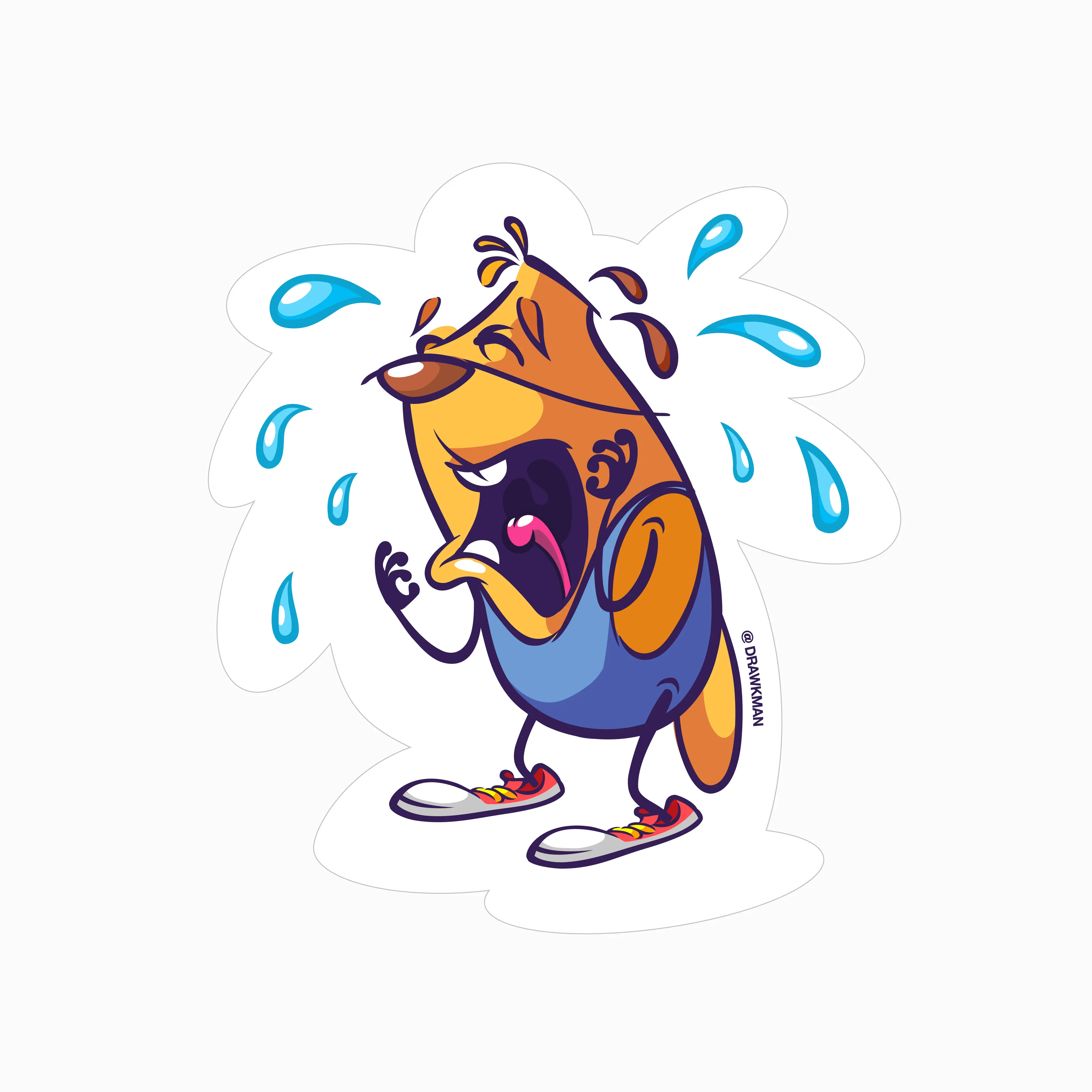 Chew cartoon character by drawkman