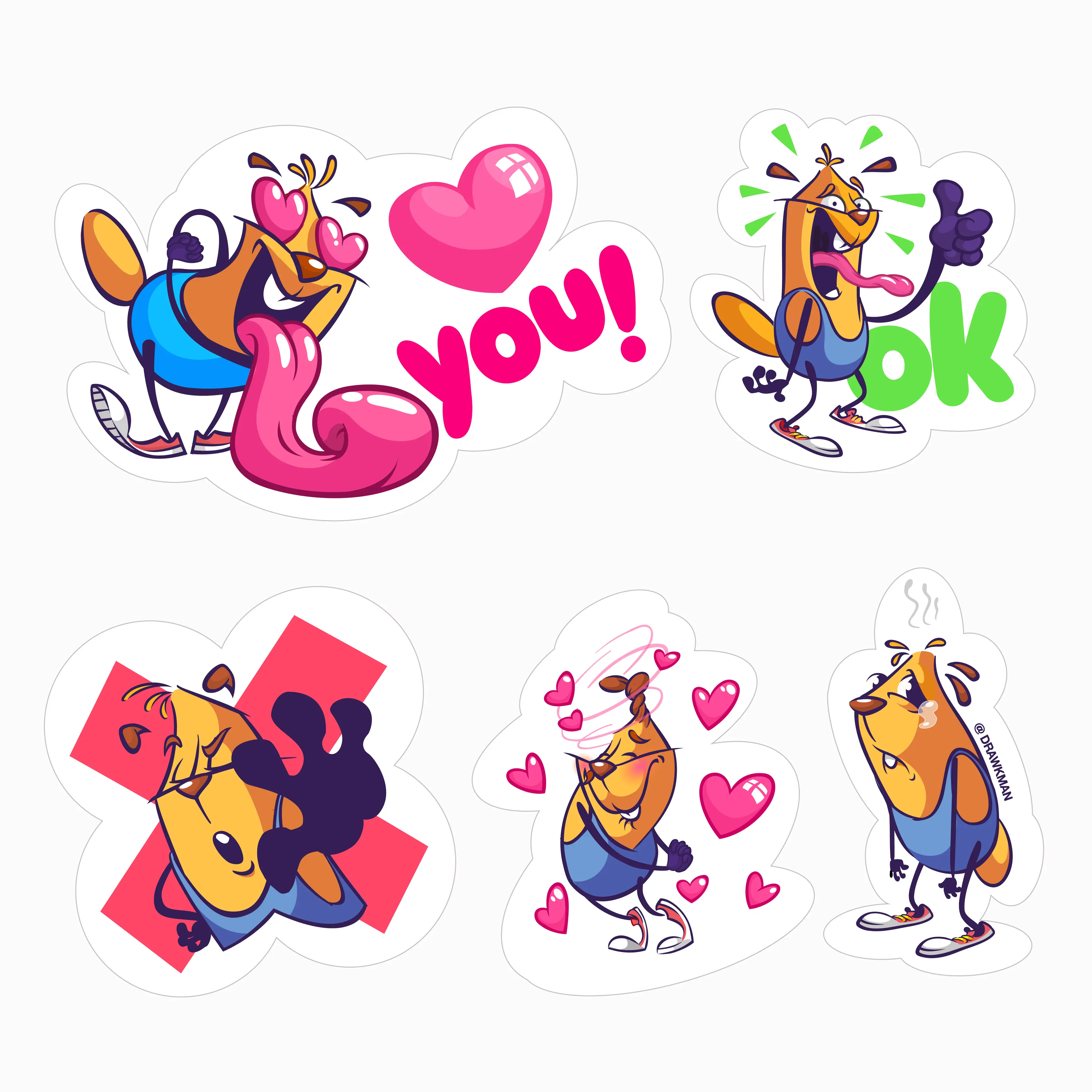 Cartoon character design by drawkman