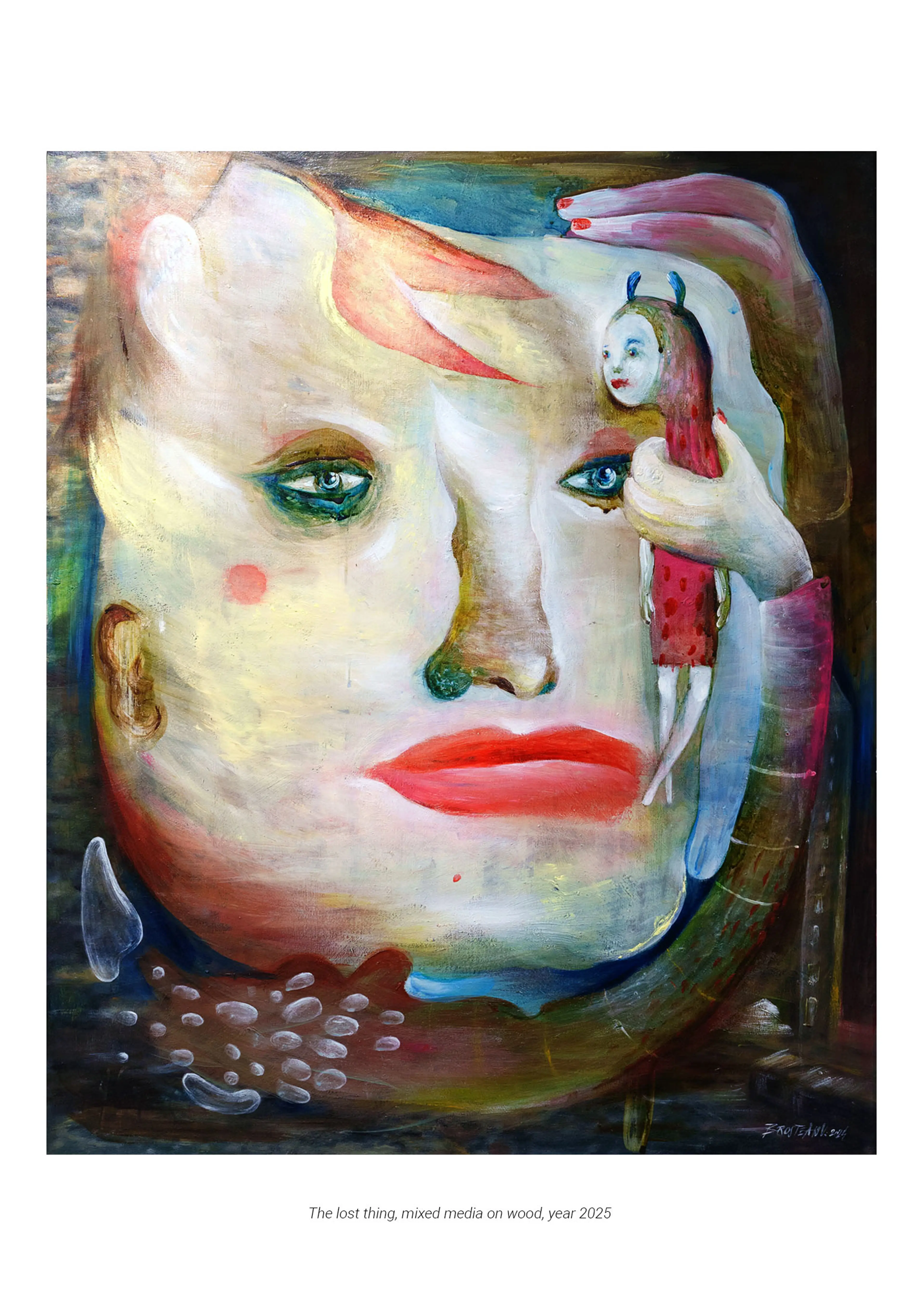 THE LOST THING / painting on wood