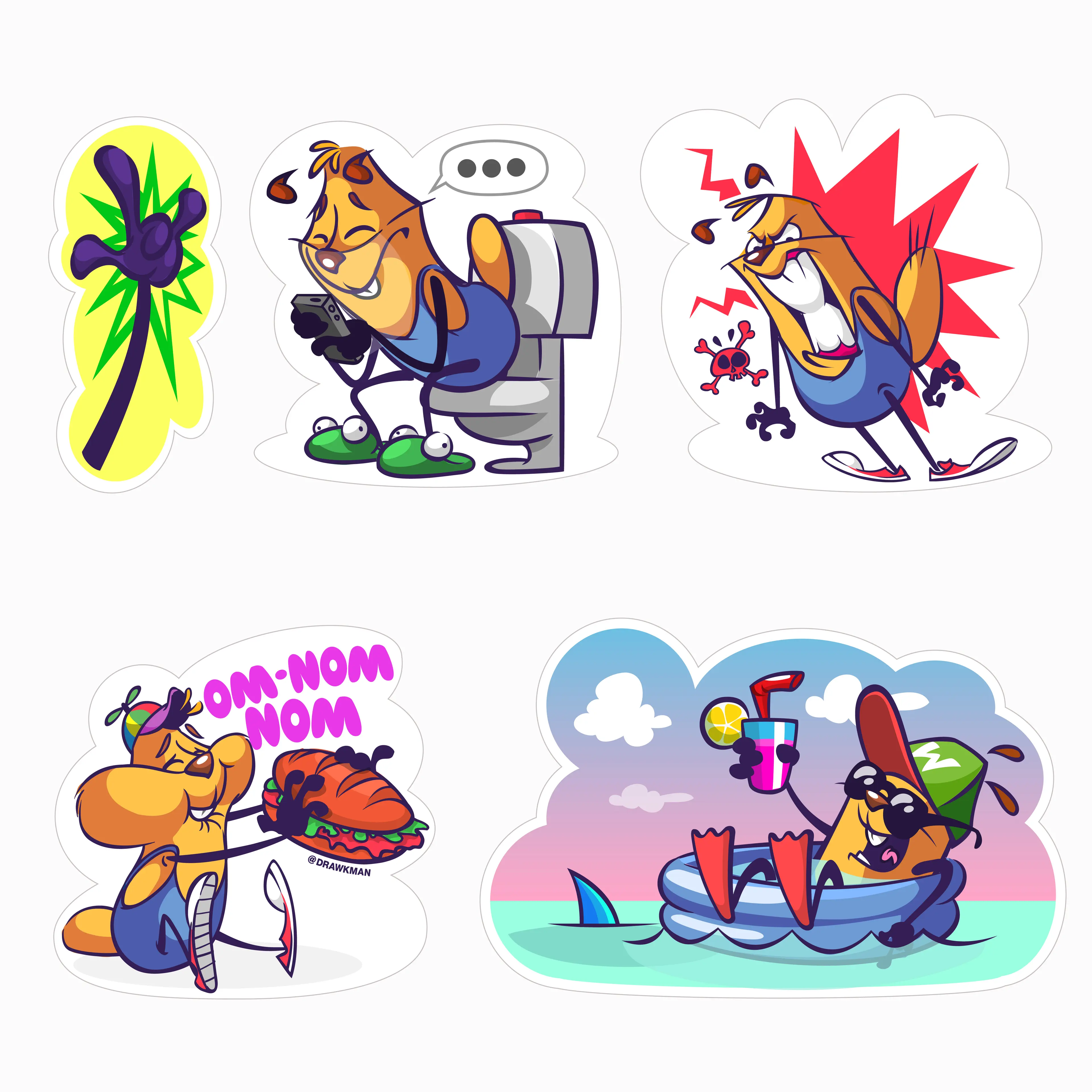 Cartoon character design by drawkman