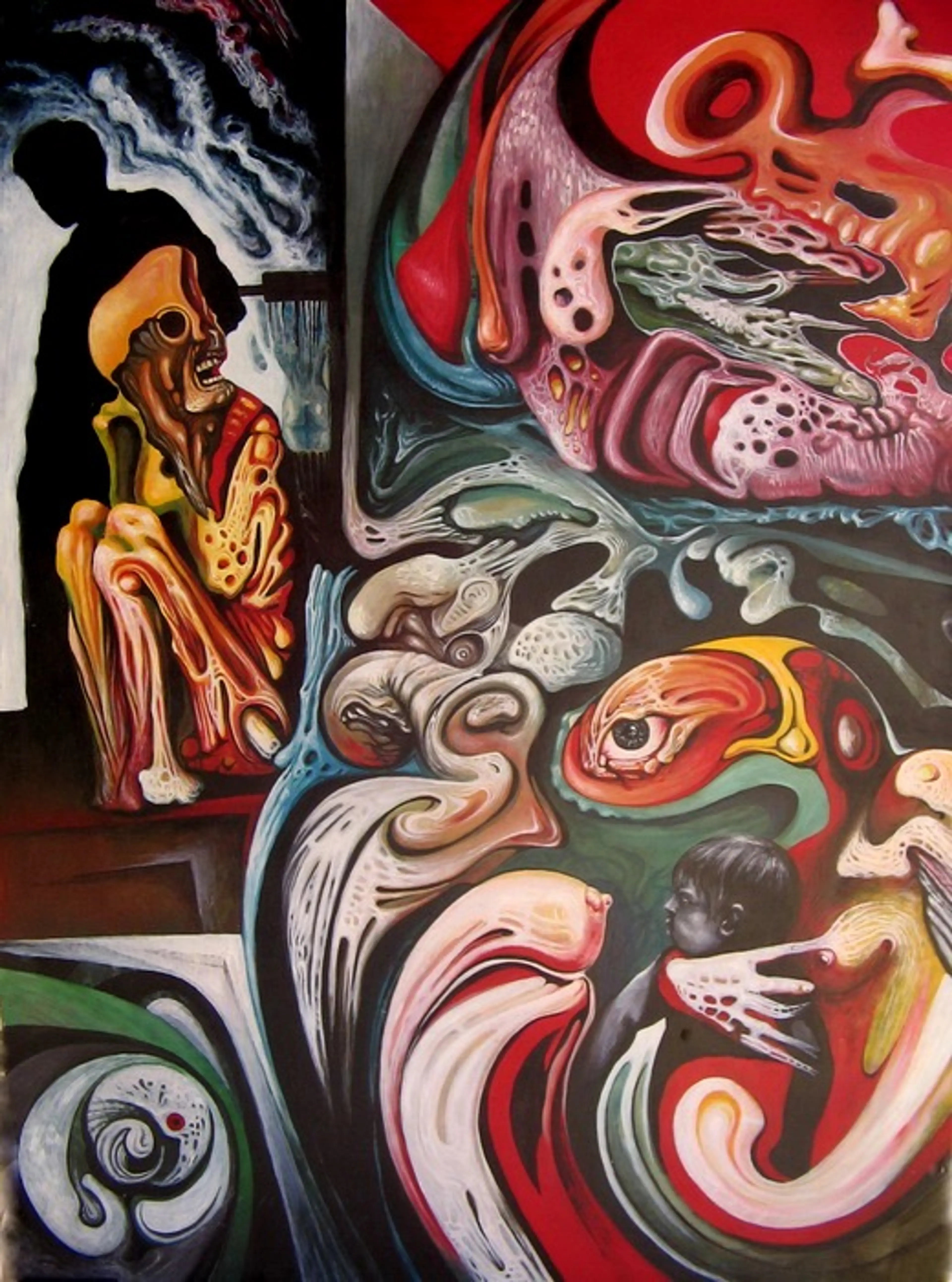 "Dark Premonitions", oil on panel